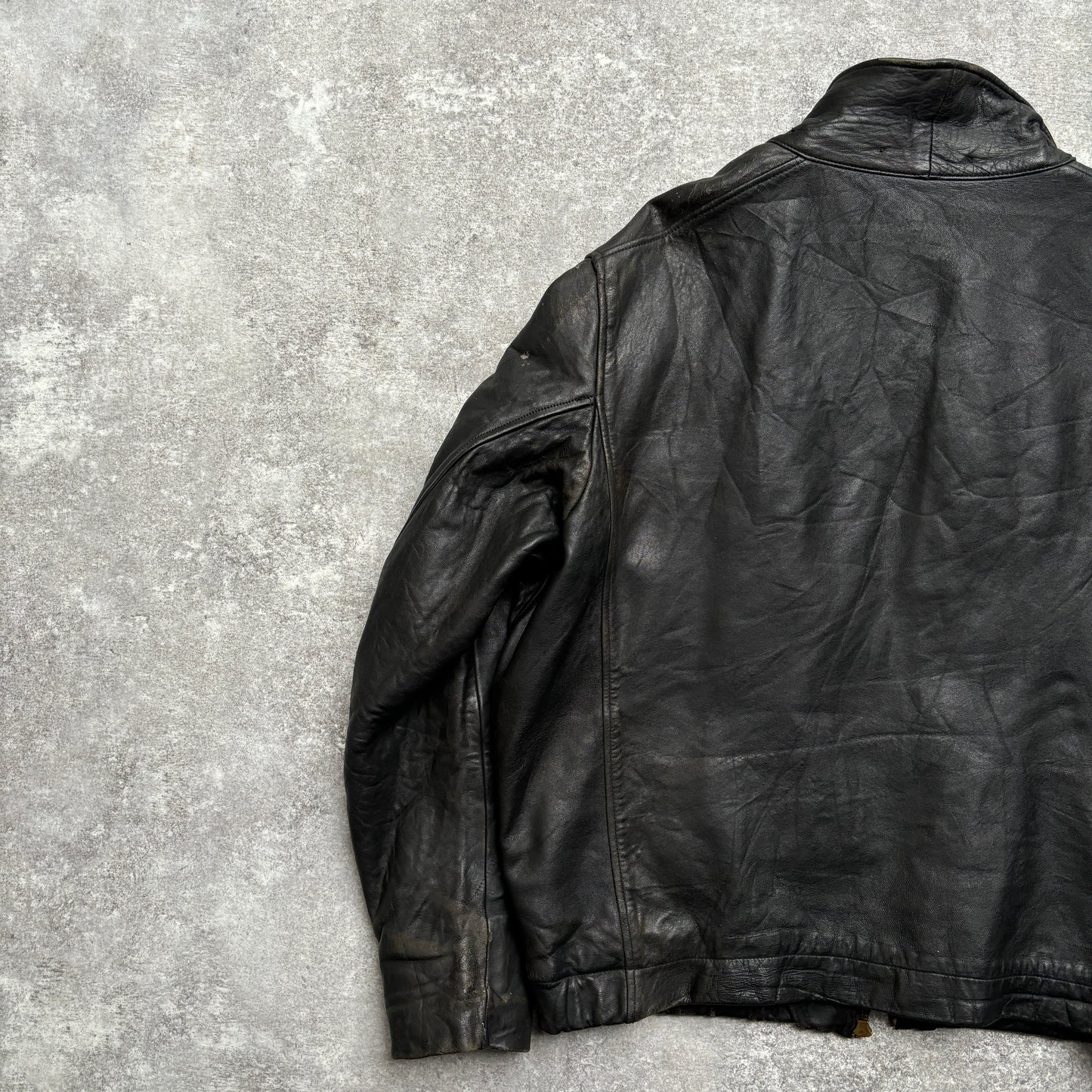 【~1970‘s】French Leather Flight Jacket 『BIDERMANN』