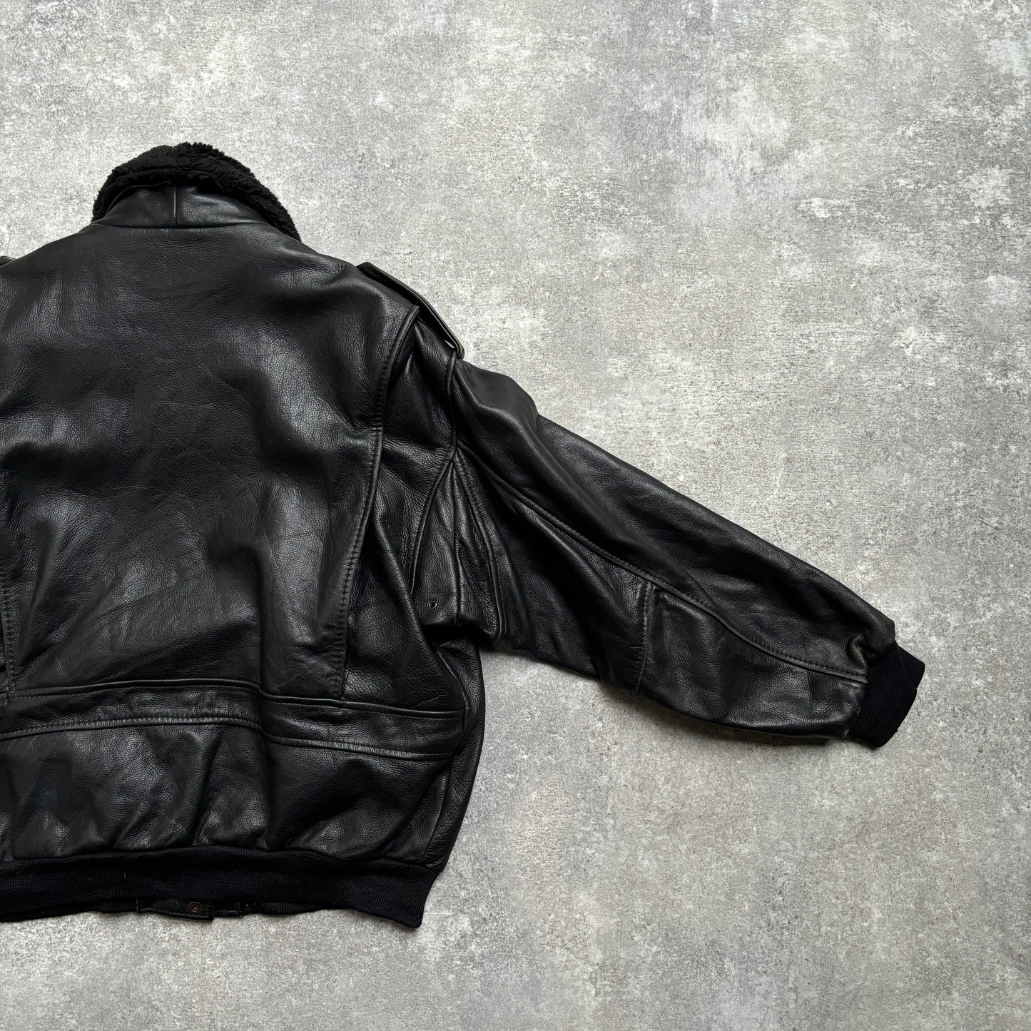 【1975‘s】G-1 Type Black Leather Flight Jacket