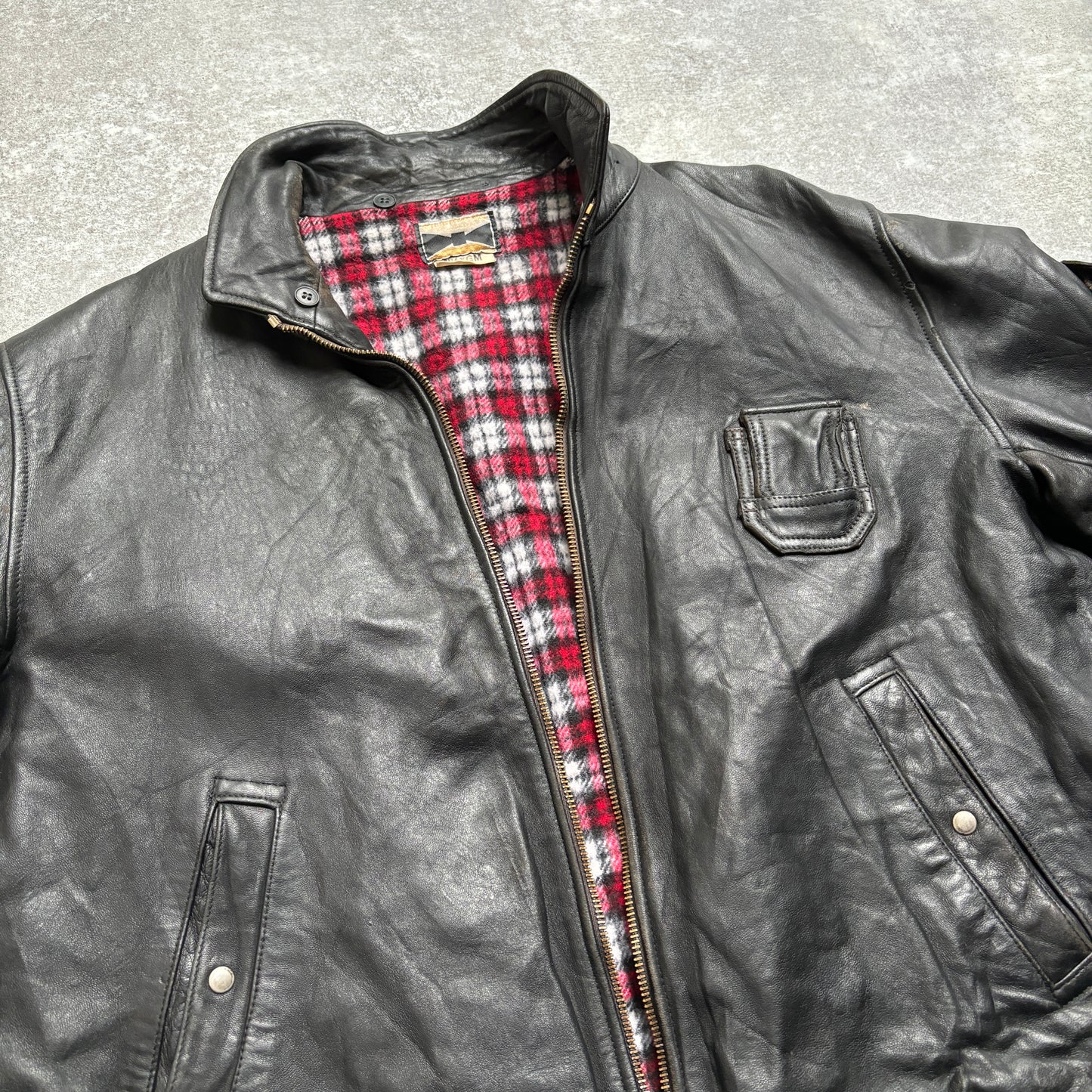 【~1970‘s】French Leather Flight Jacket 『BIDERMANN』