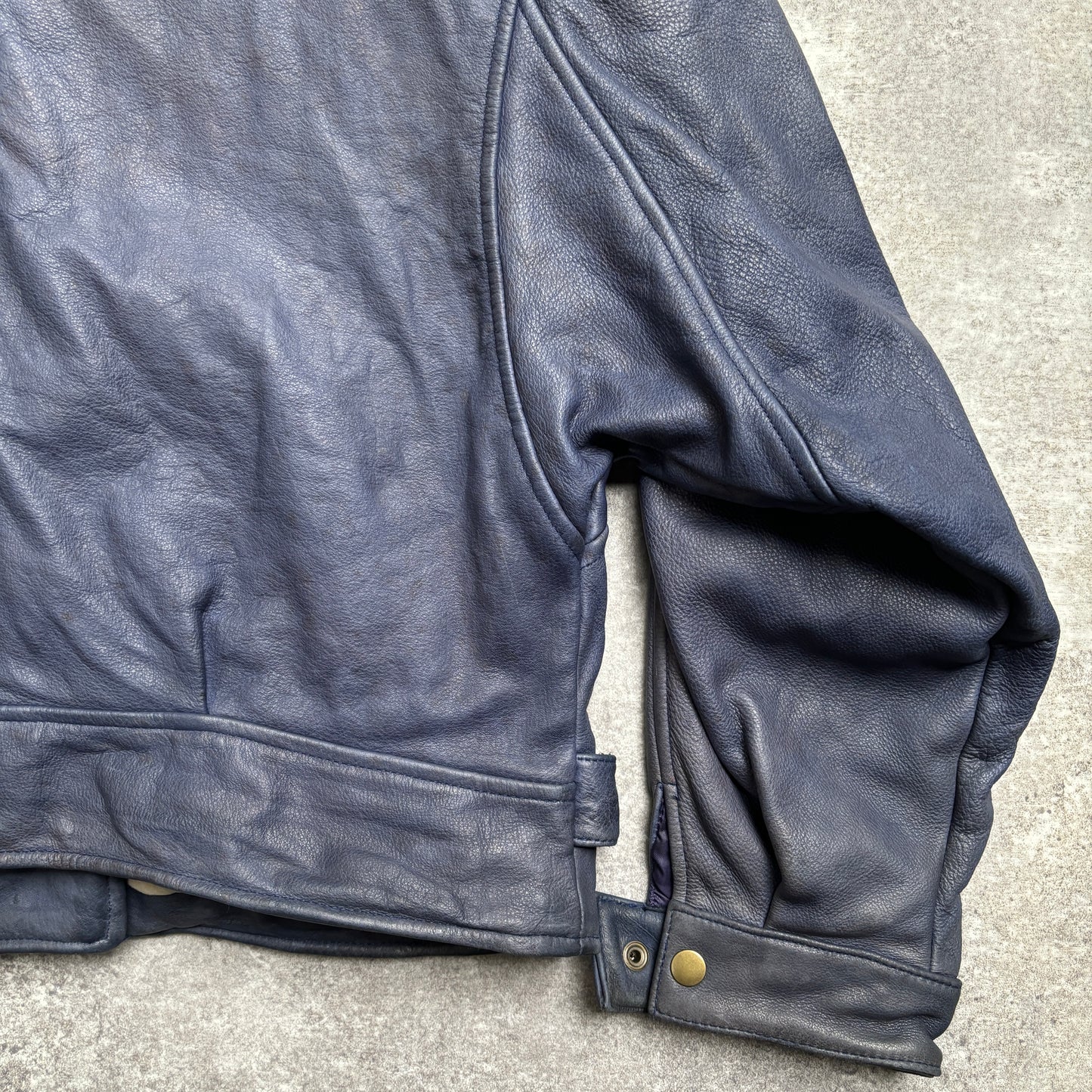 【~1990‘s】Germany Leather Riders Jacket『HM LEATHER SYSTEM』