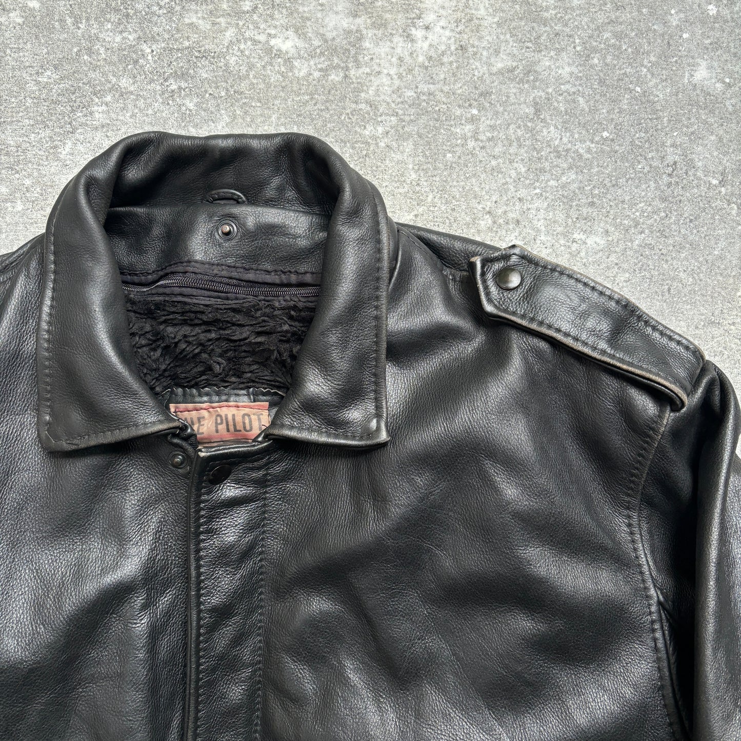 【1975‘s】G-1 Type Black Leather Flight Jacket