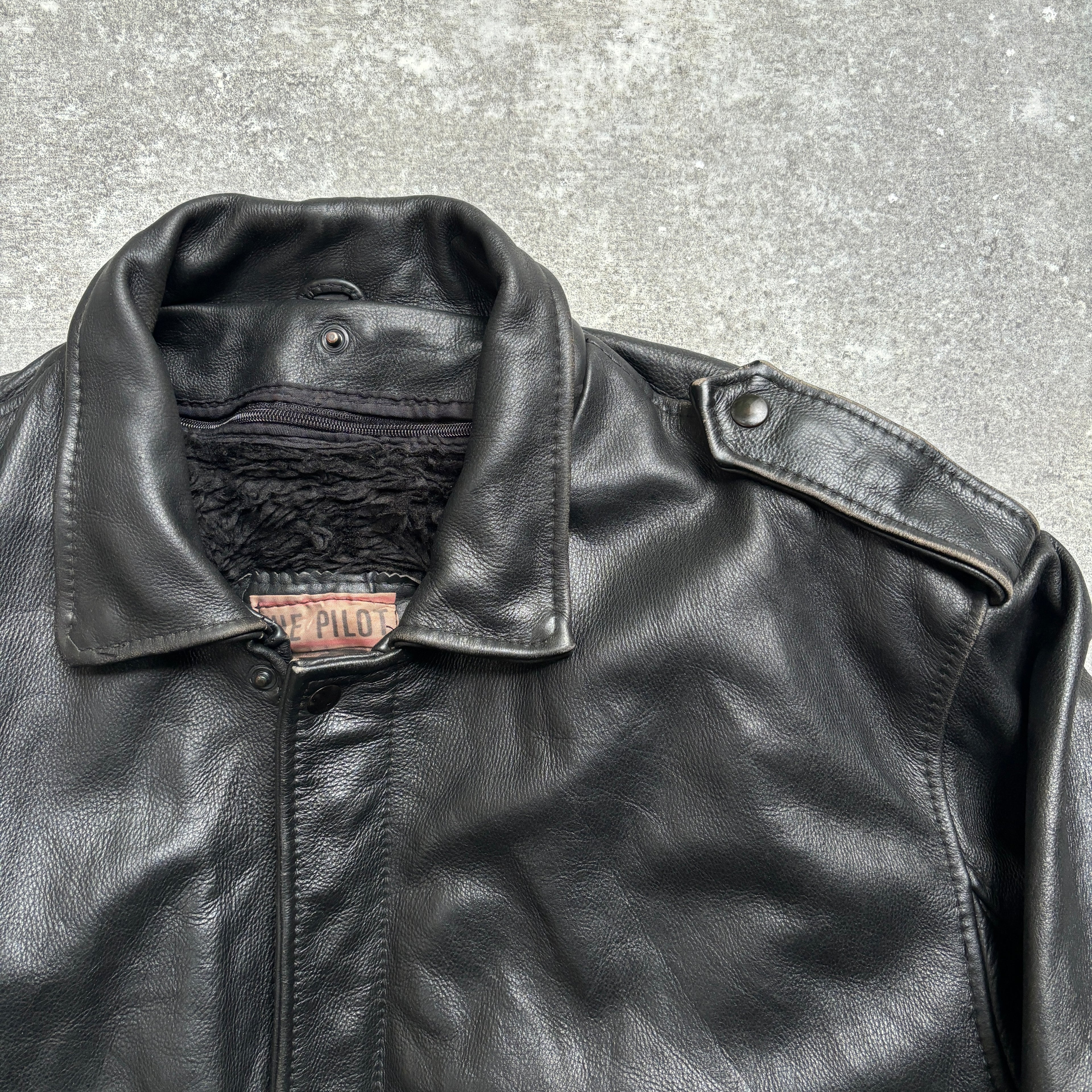 【1975】G-1 Type Black Leather Flight Jacket
