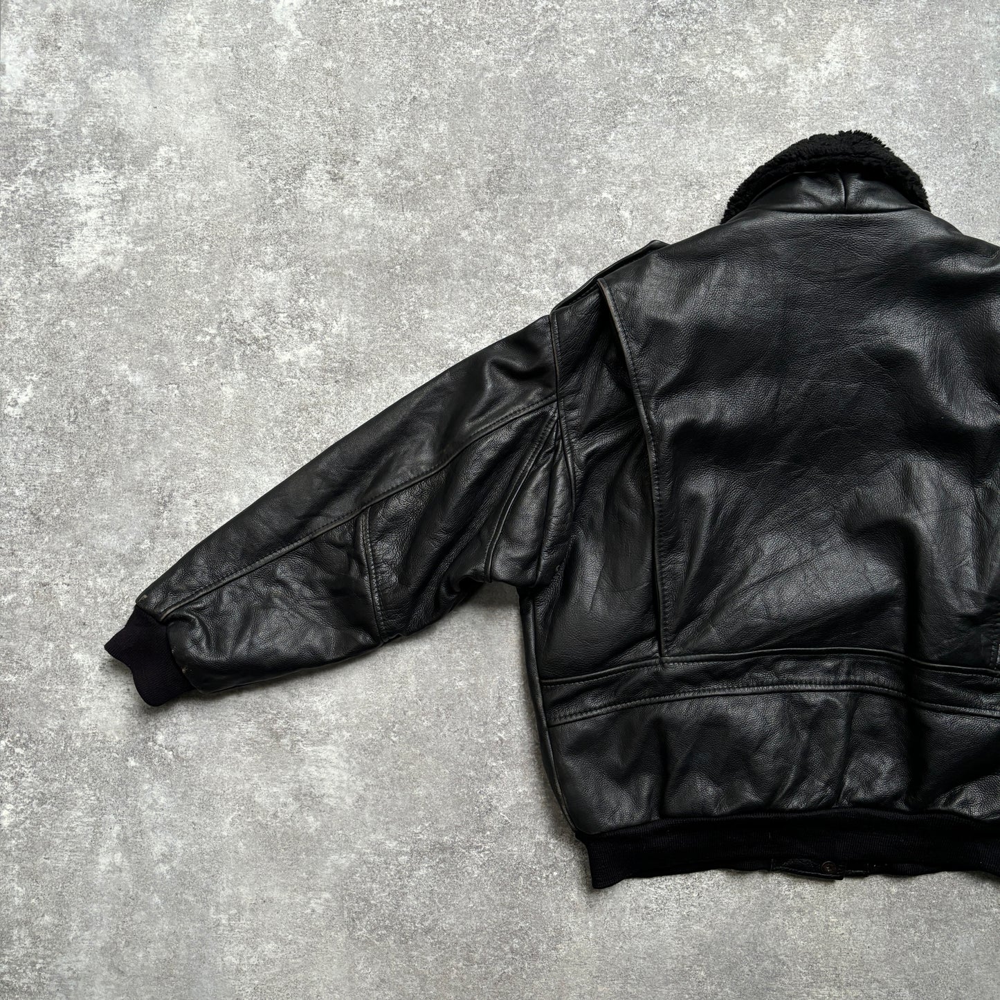 【1975‘s】G-1 Type Black Leather Flight Jacket