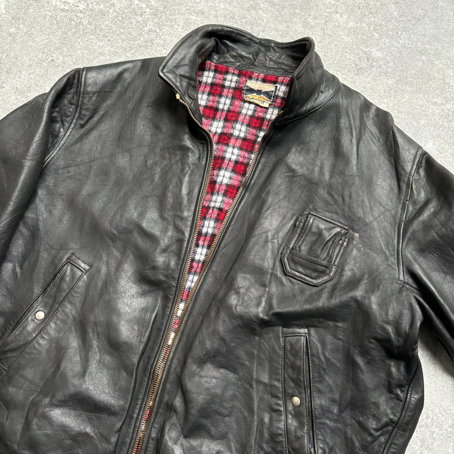 【~1970‘s】French Leather Flight Jacket 『BIDERMANN』