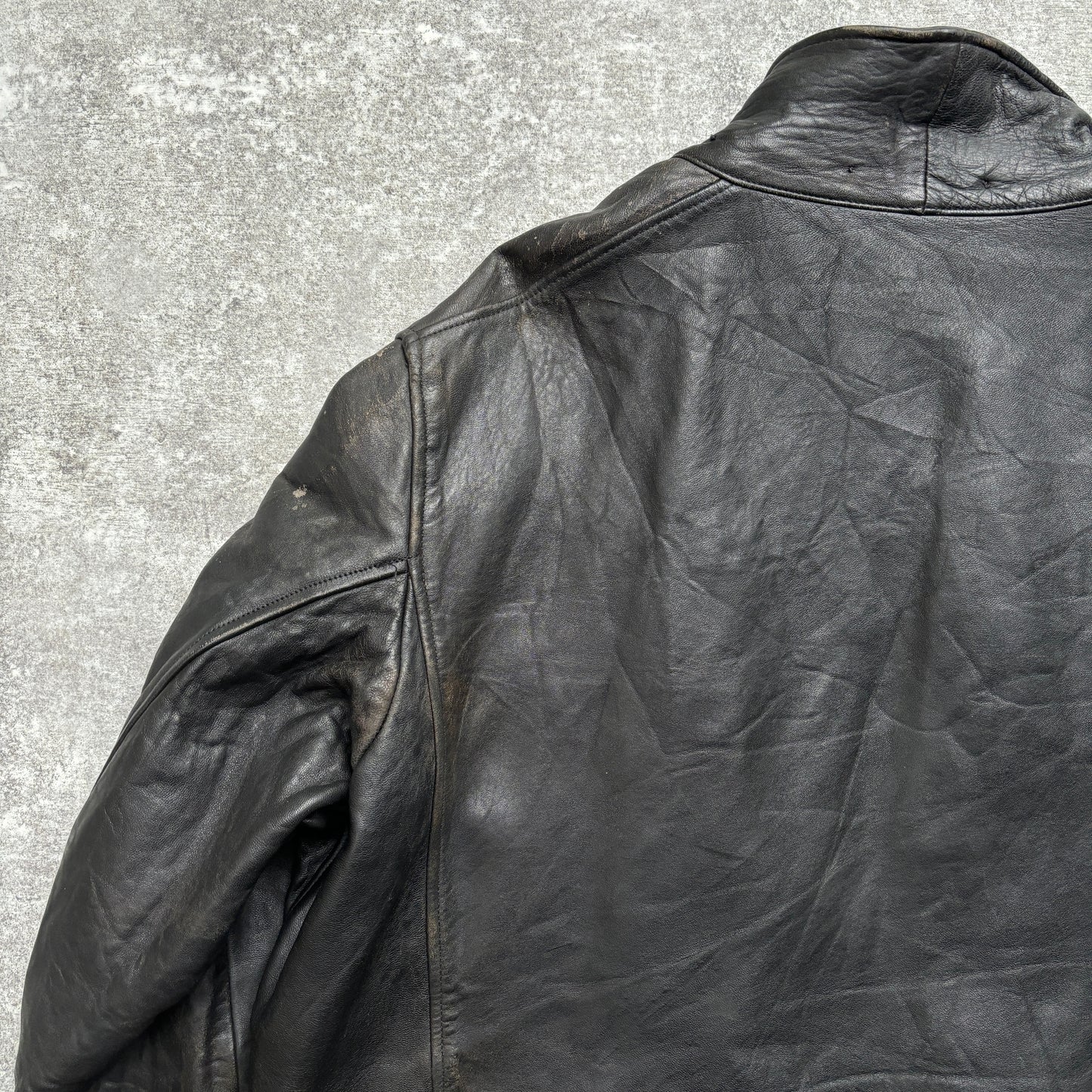 【~1970‘s】French Leather Flight Jacket 『BIDERMANN』