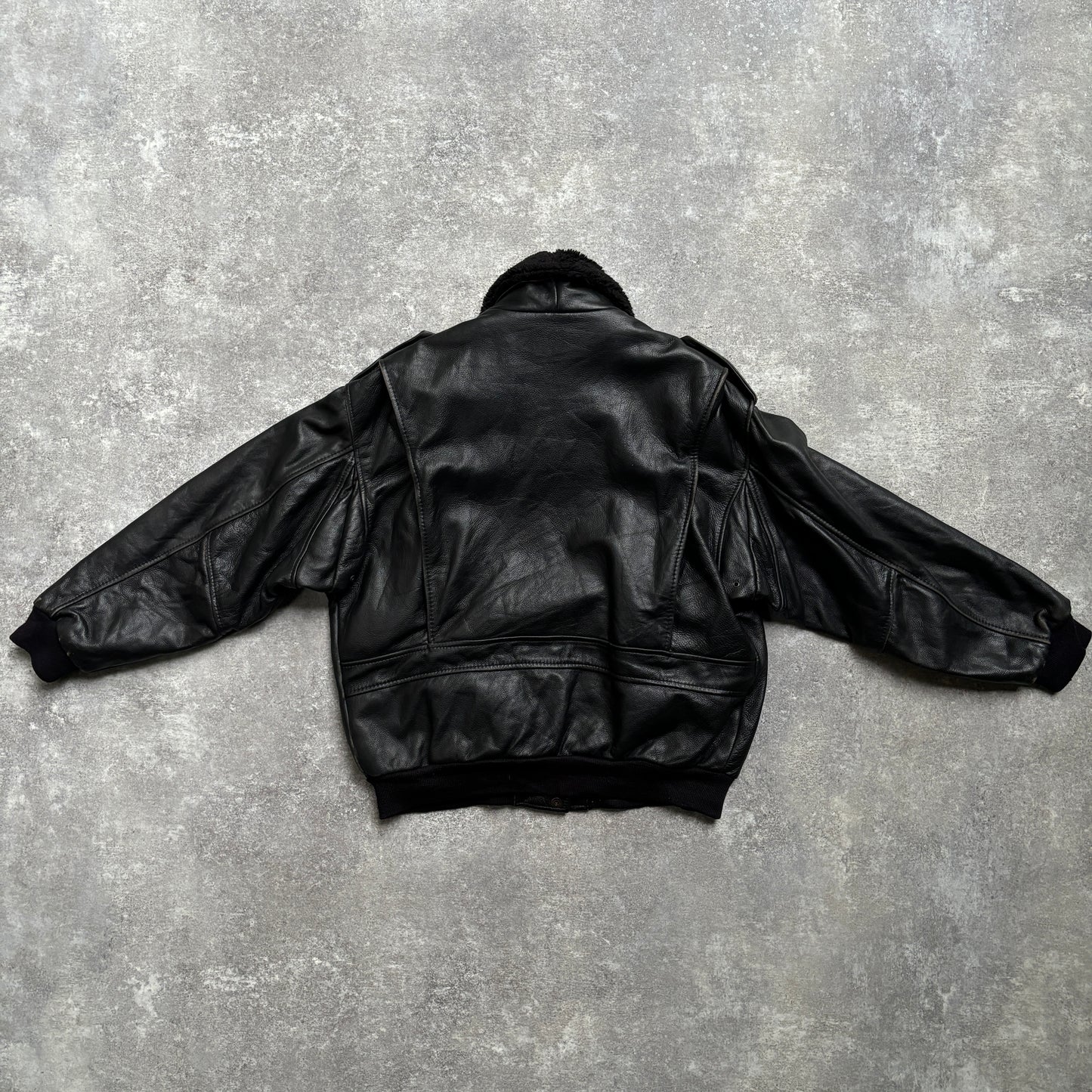 【1975‘s】G-1 Type Black Leather Flight Jacket