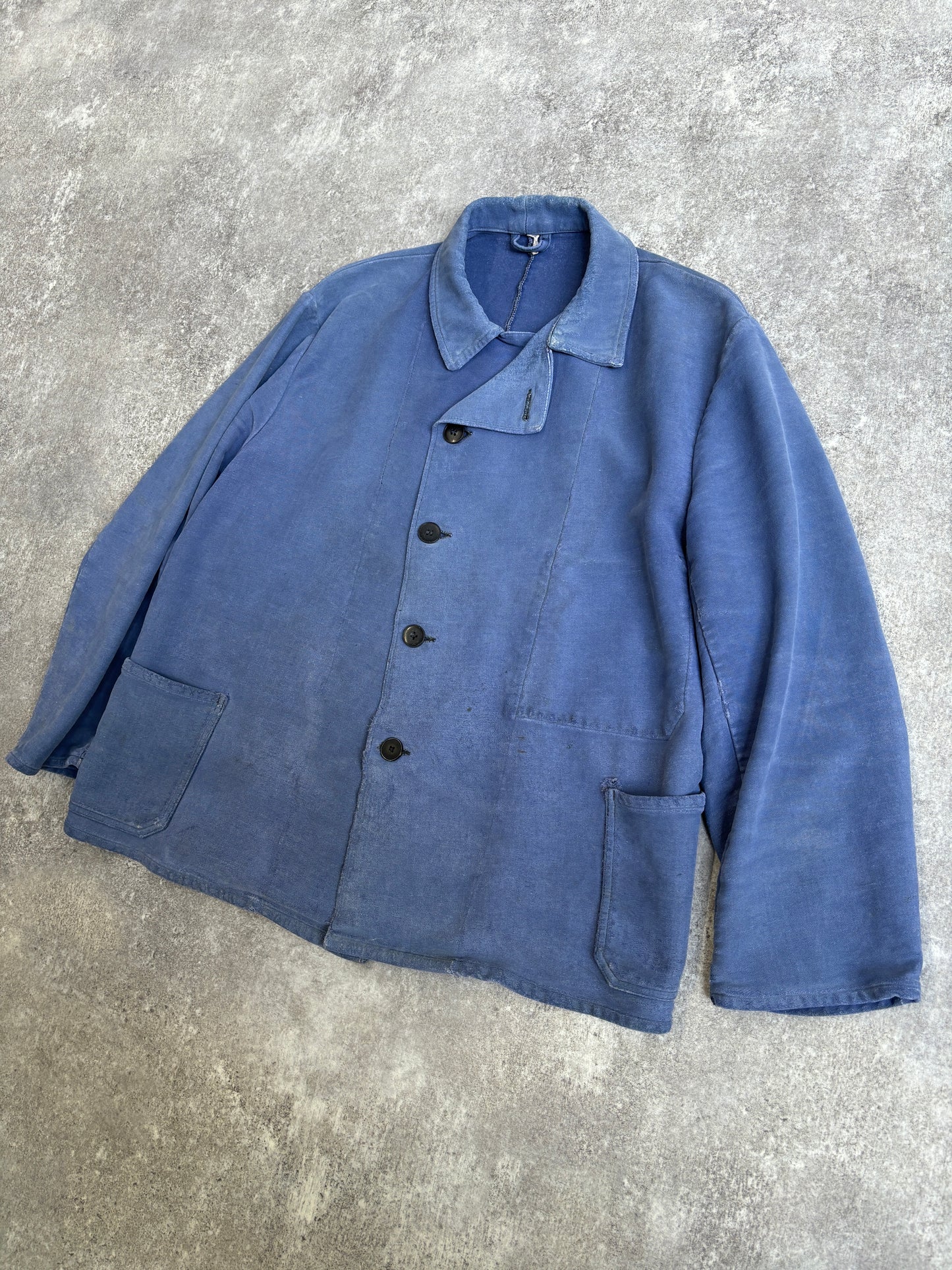 [~70's] French Vintage Moleskin Work Jacket