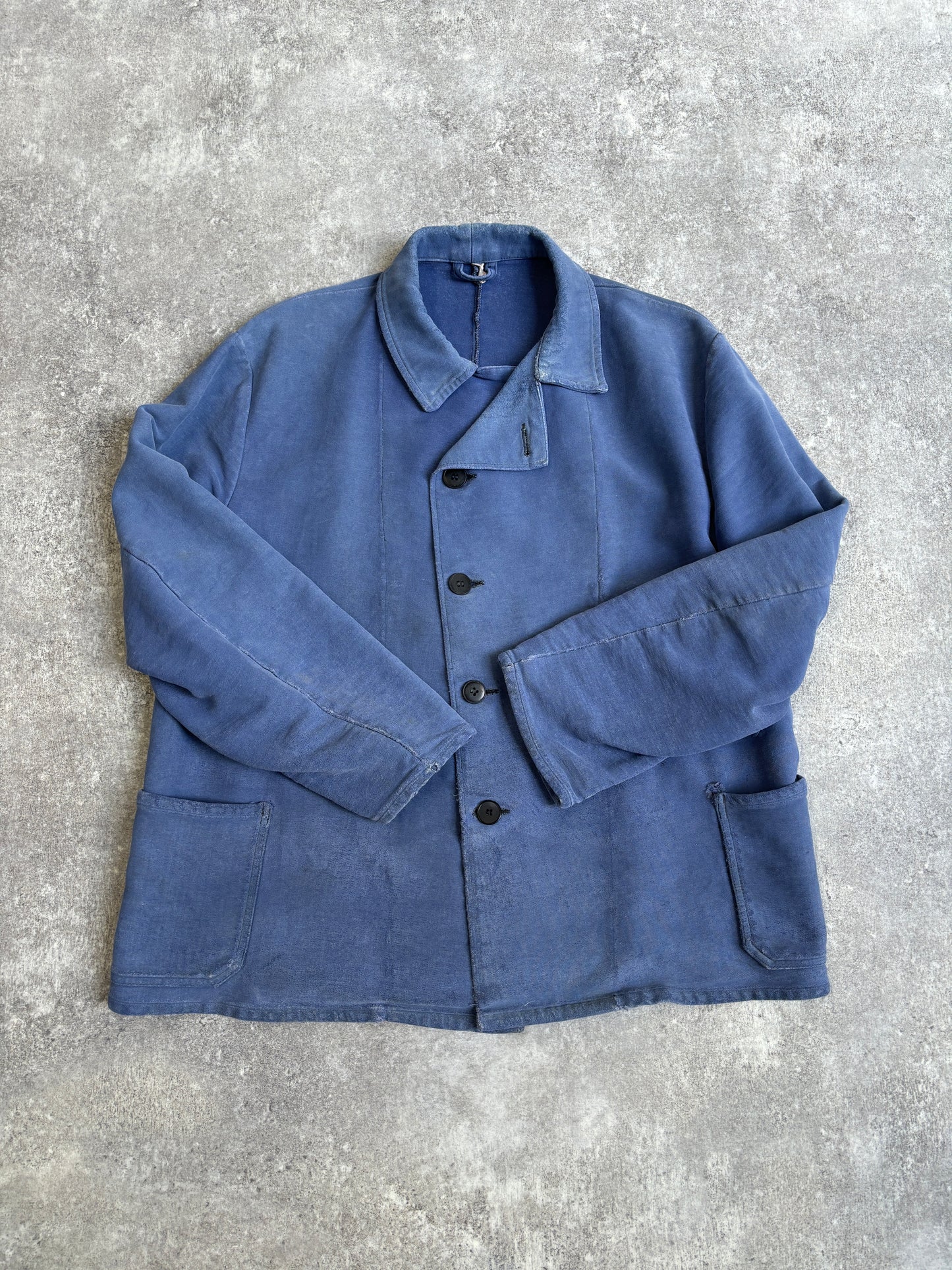 [~70's] French Vintage Moleskin Work Jacket