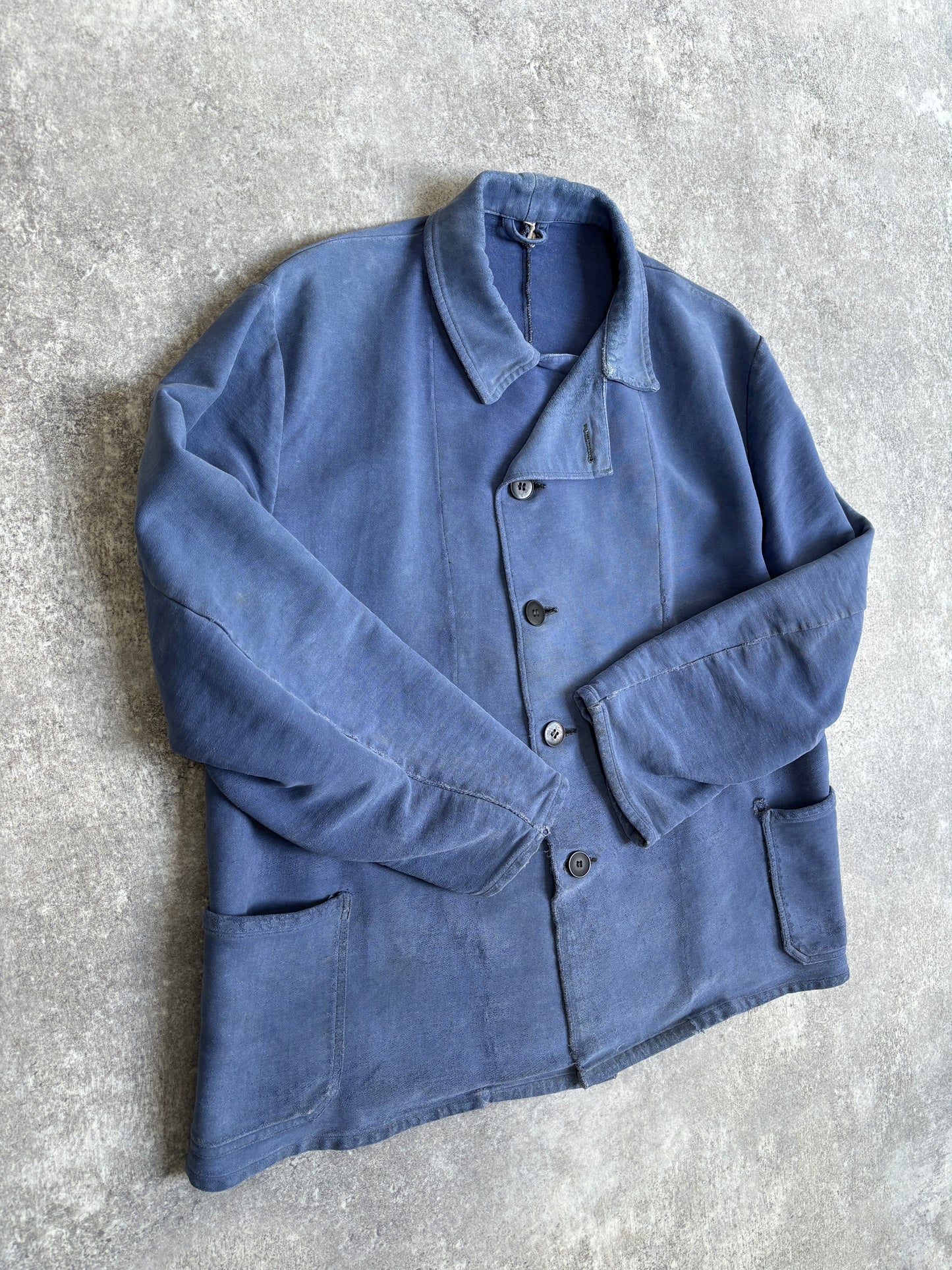 [~70's] French Vintage Moleskin Work Jacket