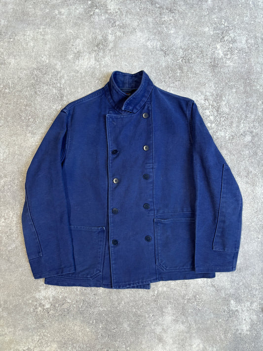 [~80's] French Vintage Double Breasted Work Jacket