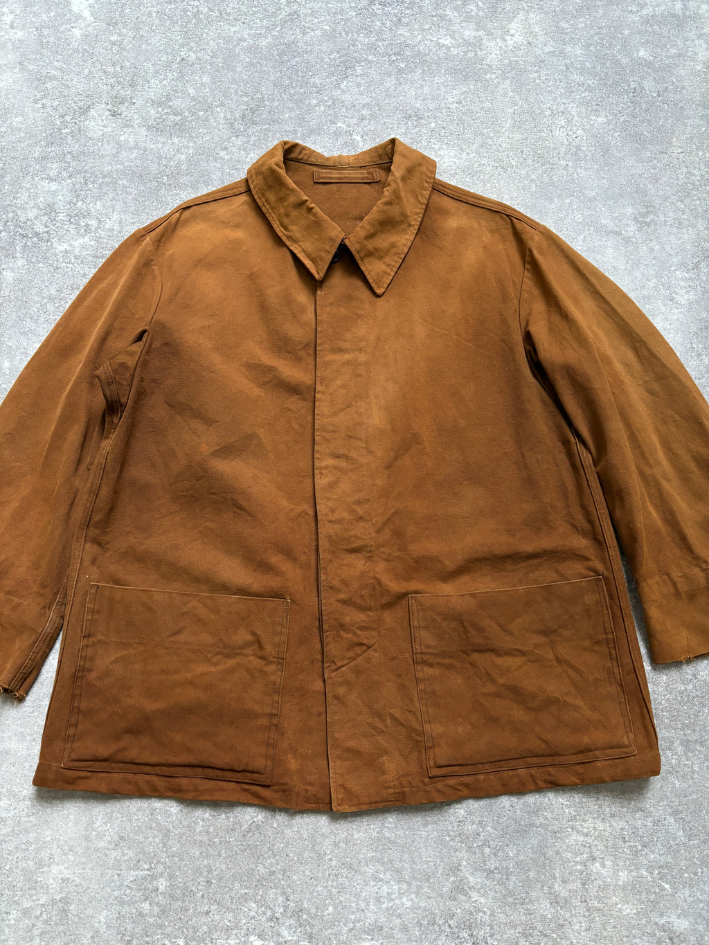 【~1980's】Vintage French Railway Brown Work Jacket