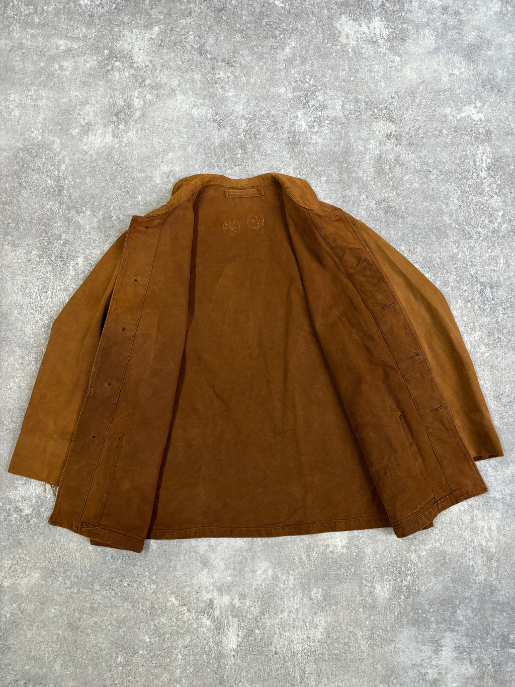 【~1980's】Vintage French Railway Brown Work Jacket