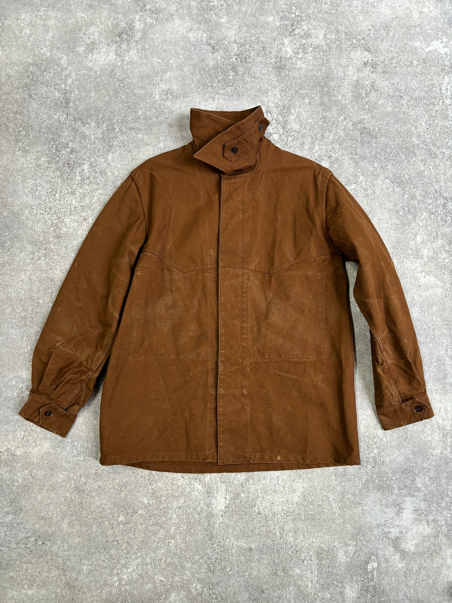 [~80's] French Vintage Railway Brown Work Jacket