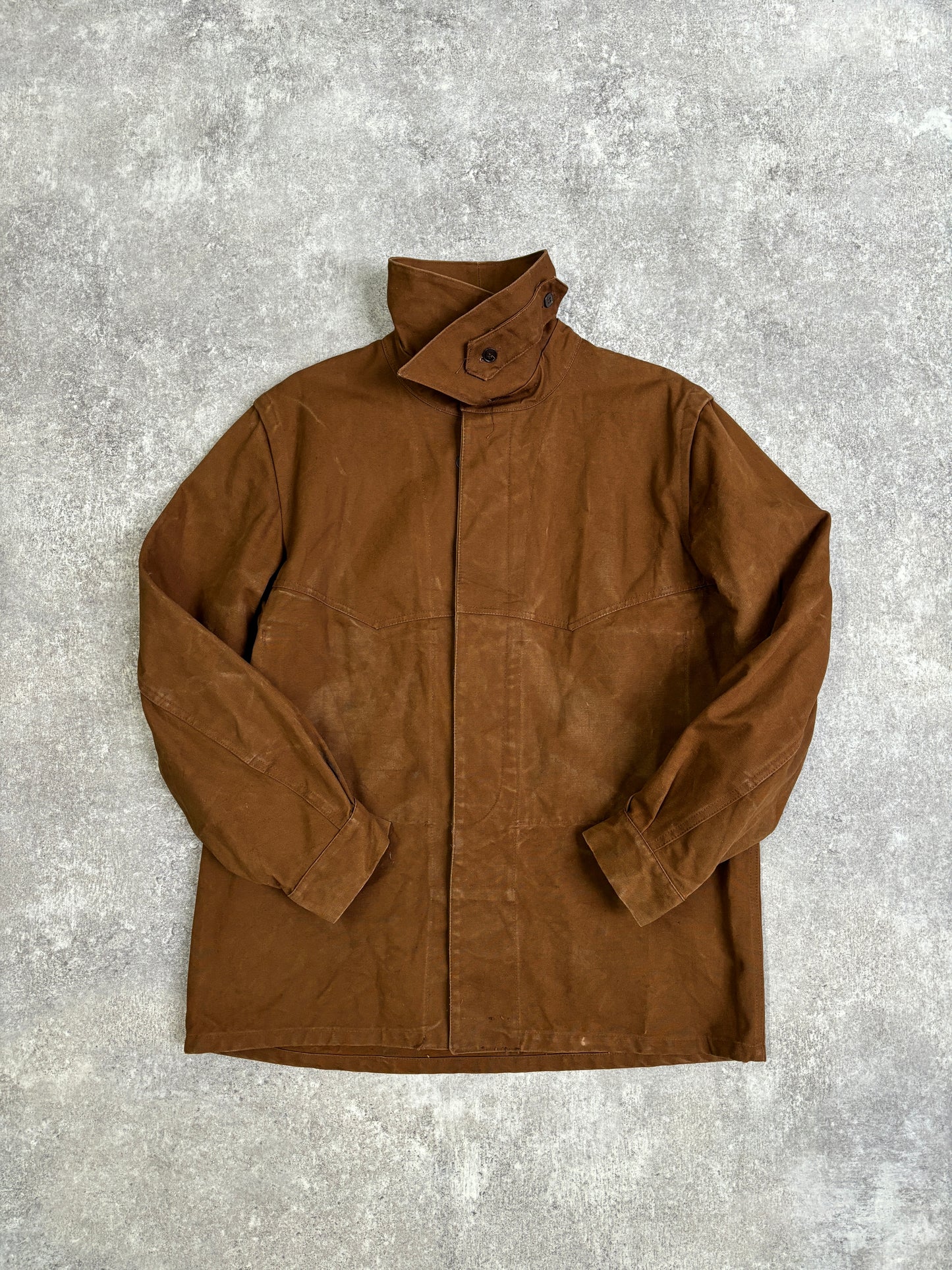 [~80's] French Vintage Railway Brown Work Jacket