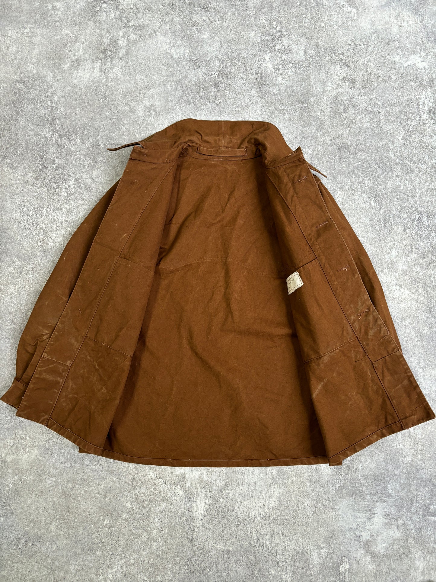 [~80's] French Vintage Railway Brown Work Jacket