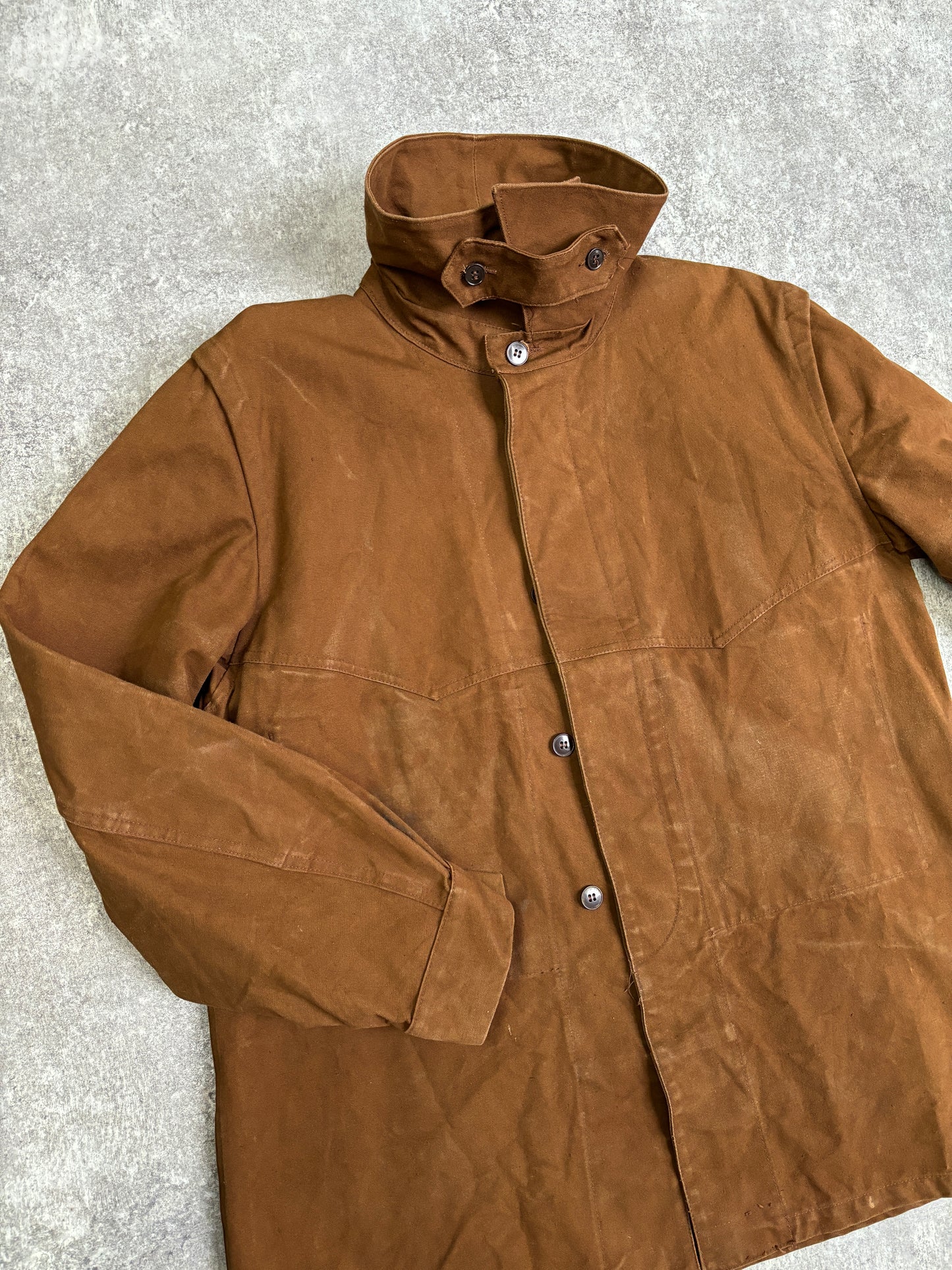 [~80's] French Vintage Railway Brown Work Jacket