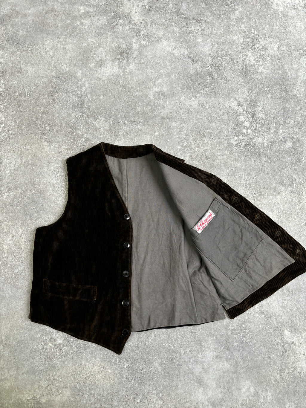 【~1970's】 Vintage French Farmers Vest 『Le Chamonix ル シャモニー』