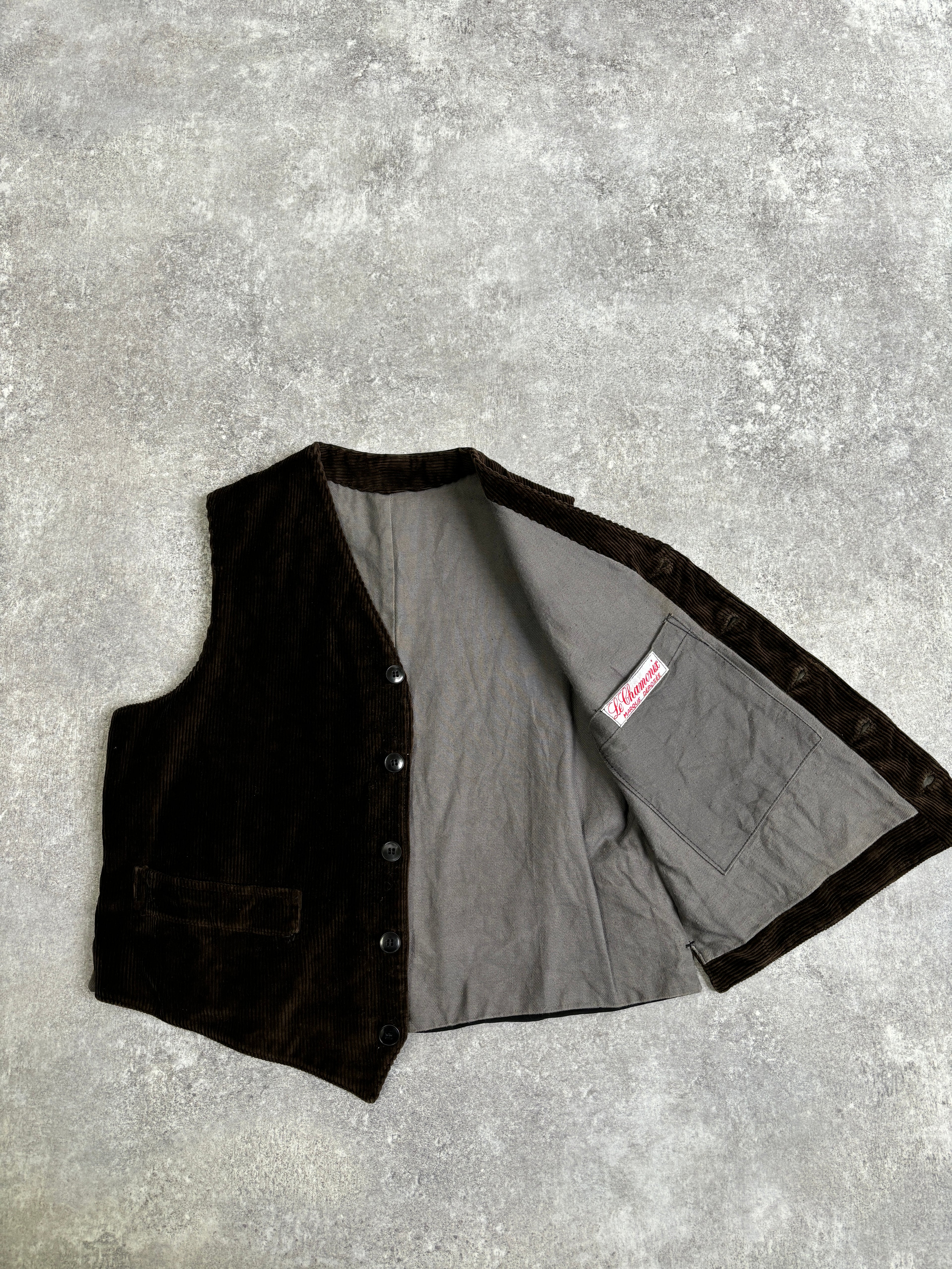 【~1970's】 Vintage French Farmers Vest 『Le Chamonix ル シャモニー』