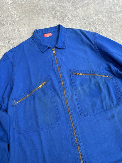 【~1970’s】Vintage French Zip Up Mechanic Jacket