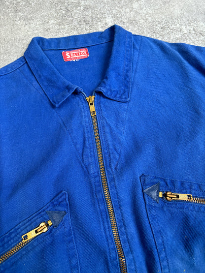 【~1970’s】Vintage French Zip Up Mechanic Jacket