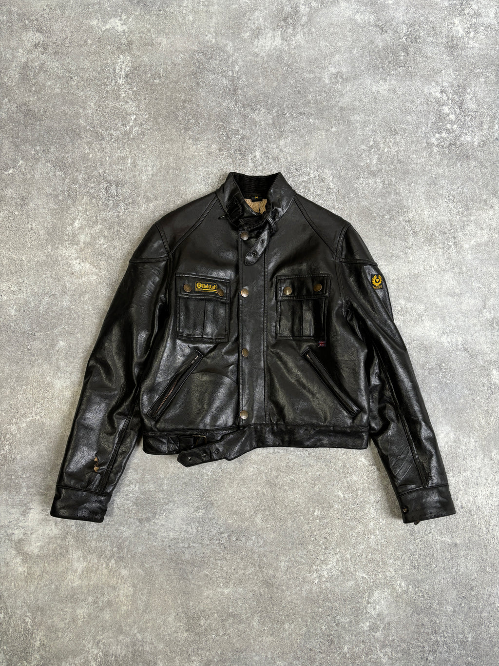 【~2000’s】Vintage United Kingdom Fake Leather Jacket『BelStaff ベルスタッフ』