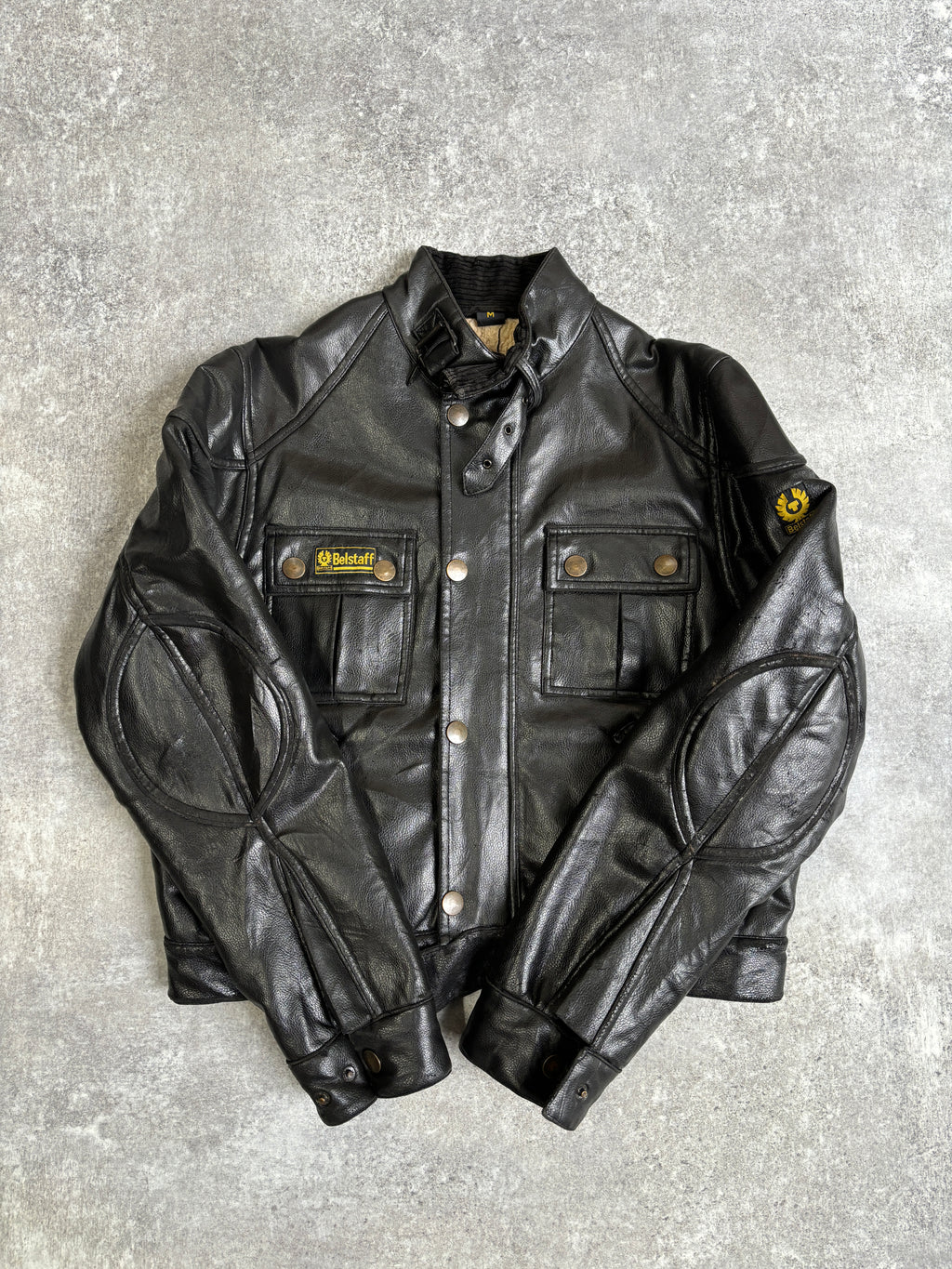 【~2000’s】Vintage United Kingdom Fake Leather Jacket『BelStaff ベルスタッフ』