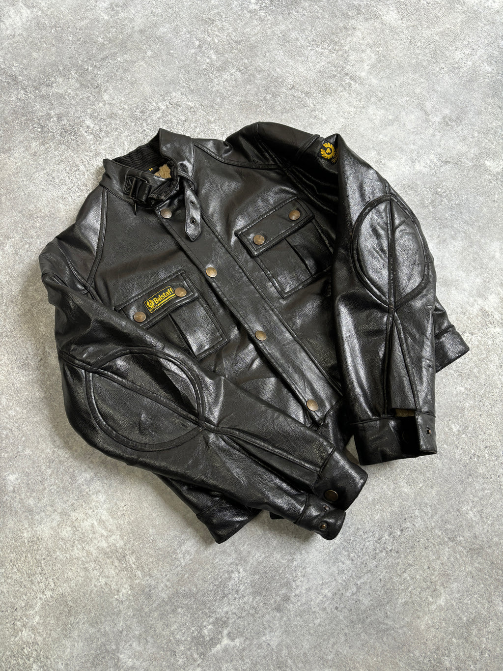 【~2000’s】Vintage United Kingdom Fake Leather Jacket『BelStaff ベルスタッフ』