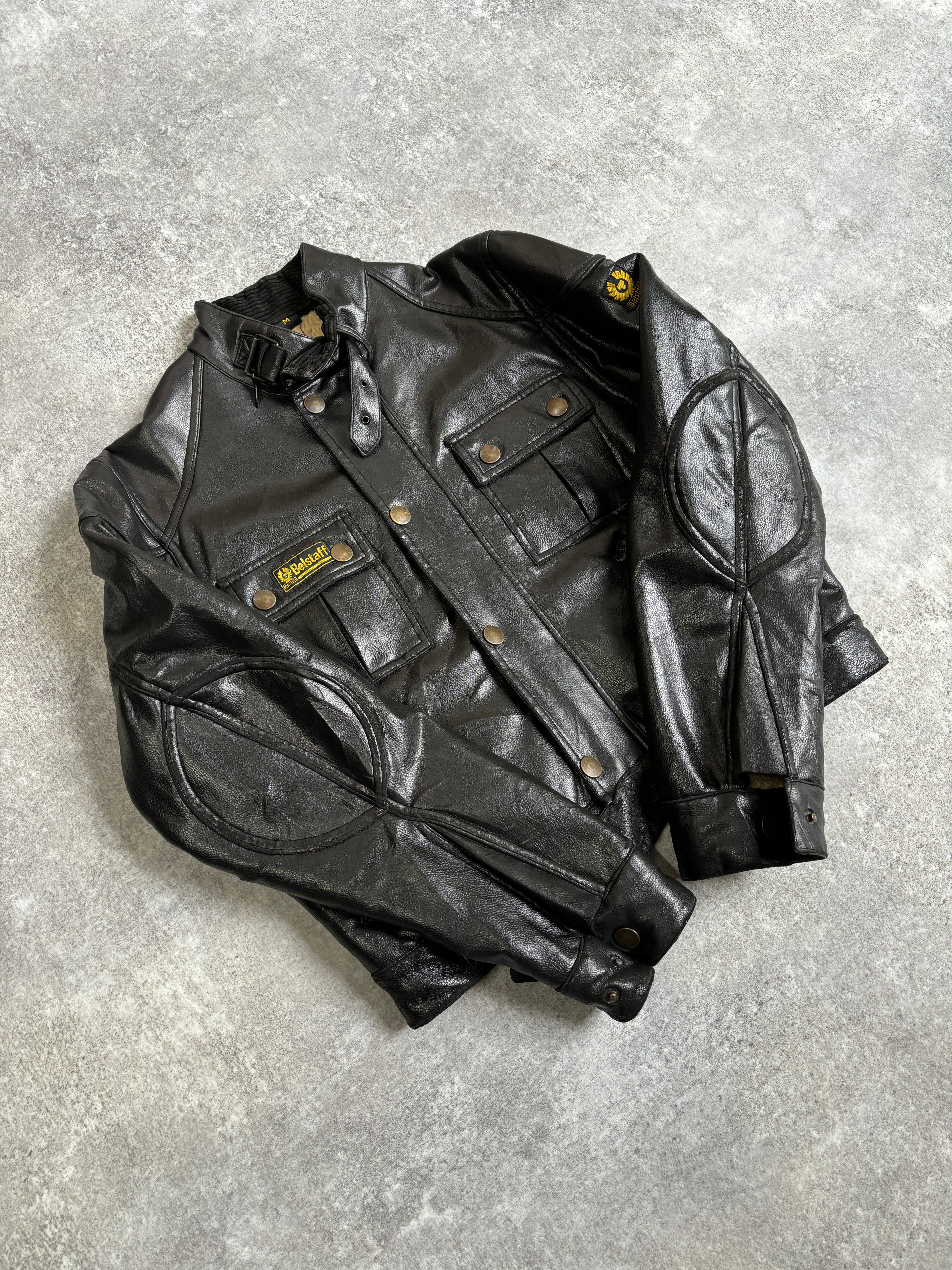 【~2000’s】Vintage United Kingdom Fake Leather Jacket『BelStaff ベルスタッフ』