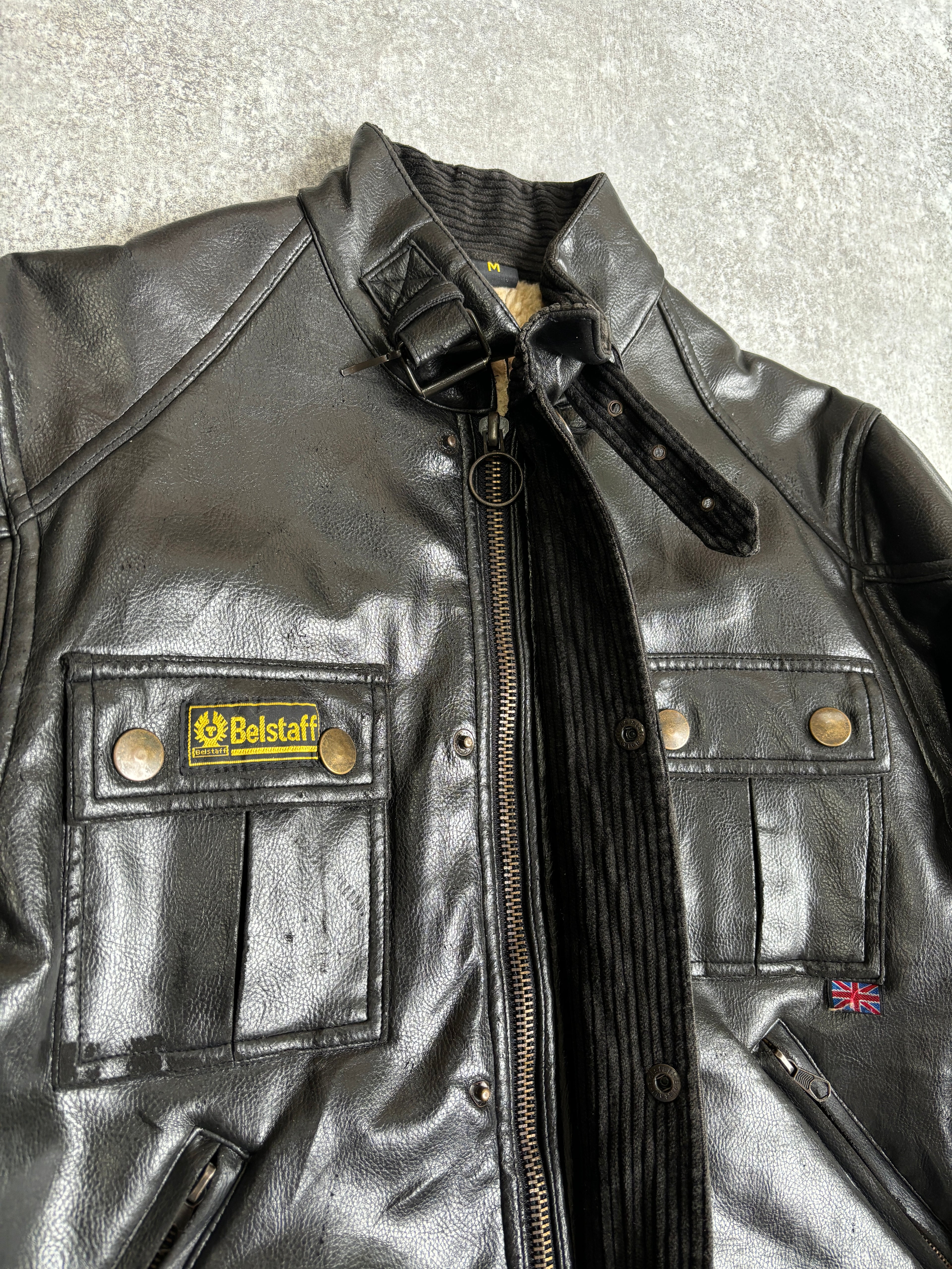 【~2000’s】Vintage United Kingdom Fake Leather Jacket『BelStaff ベルスタッフ』