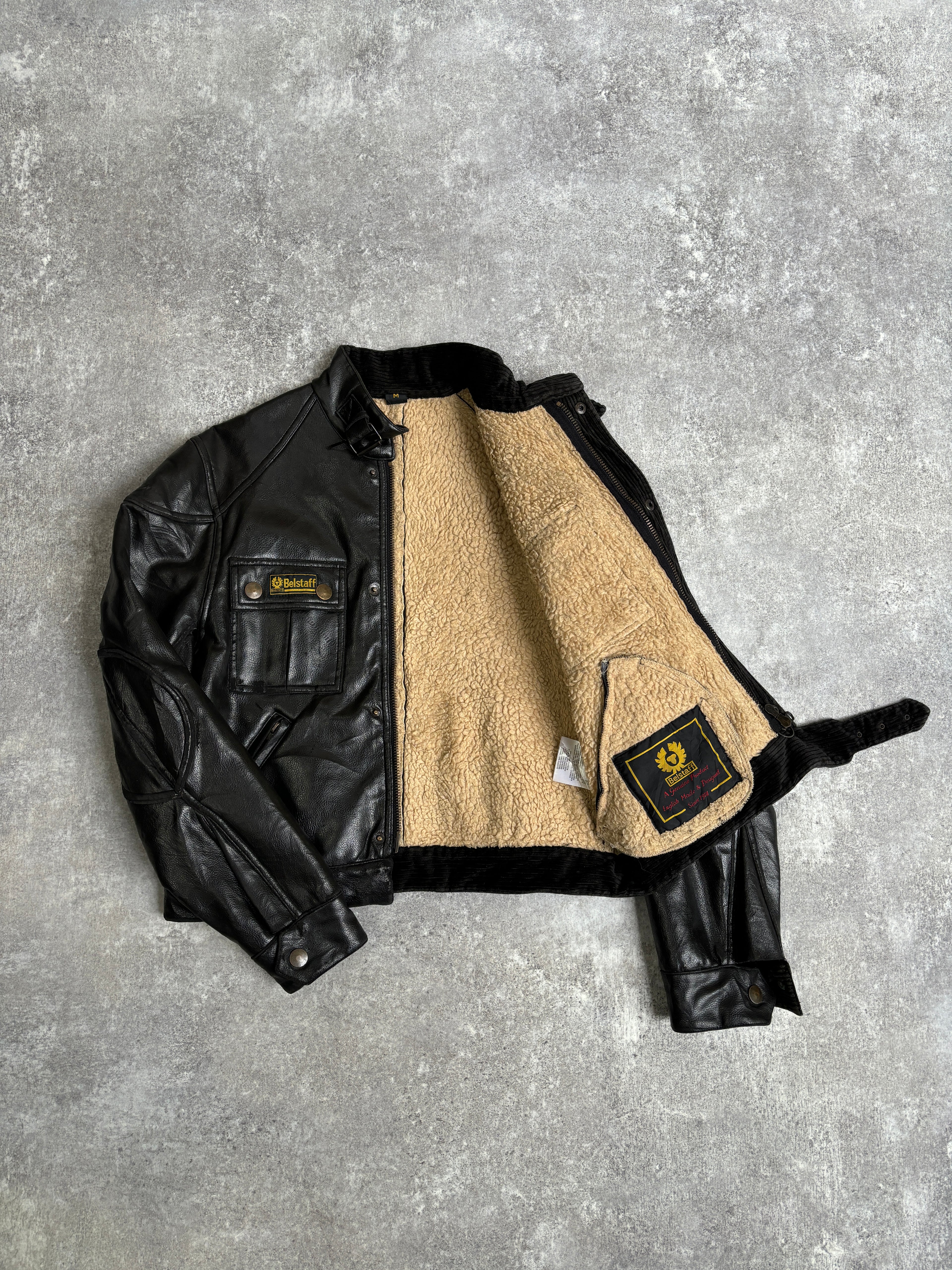 【~2000’s】Vintage United Kingdom Fake Leather Jacket『BelStaff ベルスタッフ』