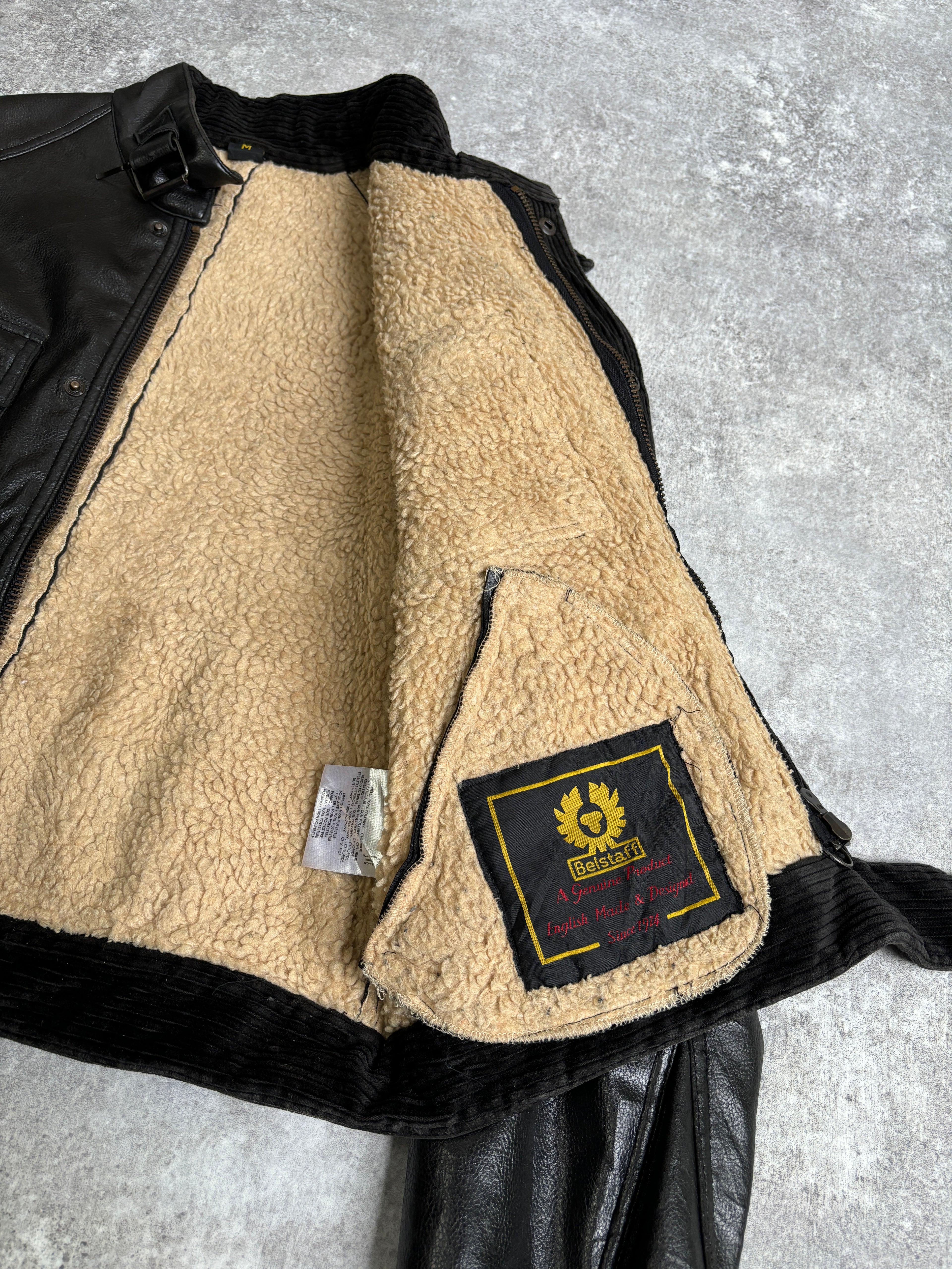 【~2000’s】Vintage United Kingdom Fake Leather Jacket『BelStaff ベルスタッフ』