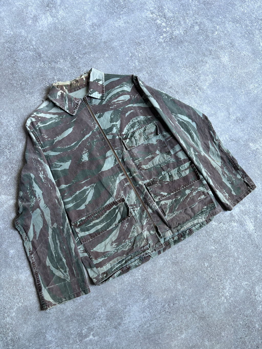 【~1970's】Vintage Lizard Camouflage Hunting Jacket『リザードカモフラージュ』