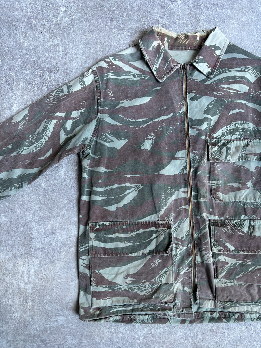 【~1970's】Vintage Lizard Camouflage Hunting Jacket『リザードカモフラージュ』