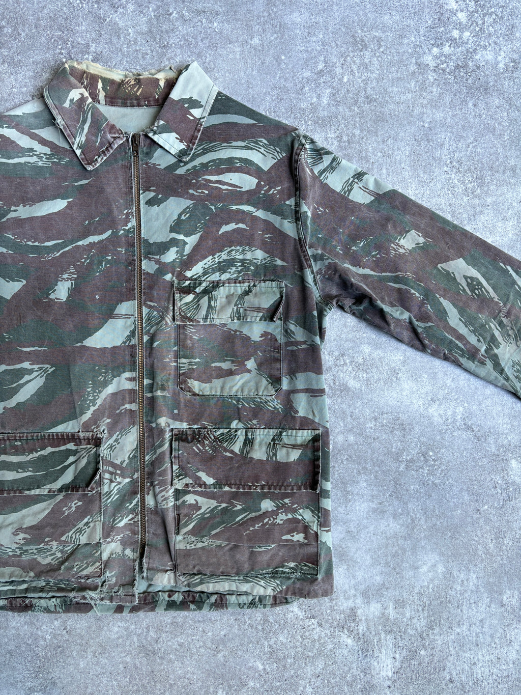 【~1970's】Vintage Lizard Camouflage Hunting Jacket『リザードカモフラージュ』