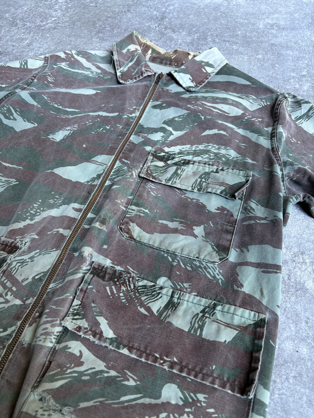 【~1970's】Vintage Lizard Camouflage Hunting Jacket『リザードカモフラージュ』
