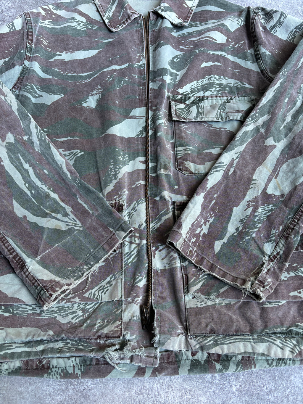 【~1970's】Vintage Lizard Camouflage Hunting Jacket『リザードカモフラージュ』