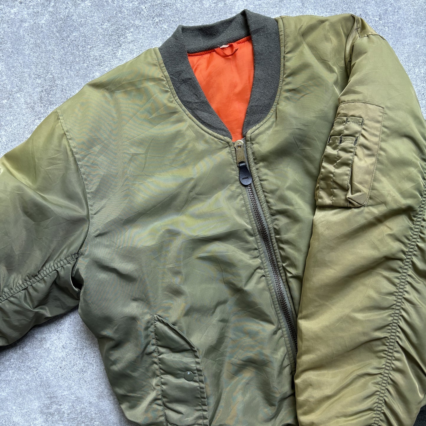 【1980's】Vintage USAF Military Alpha Fright Jacket