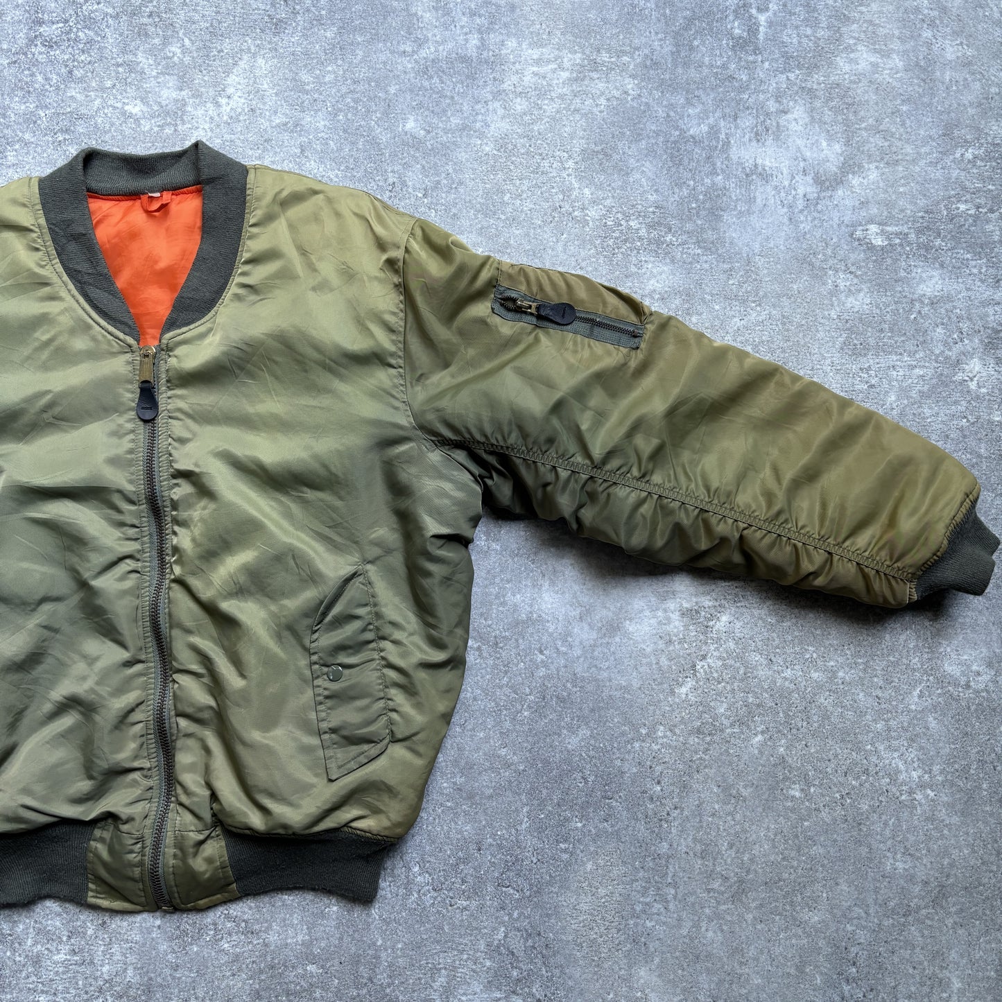 【1980's】Vintage USAF Military Alpha Fright Jacket