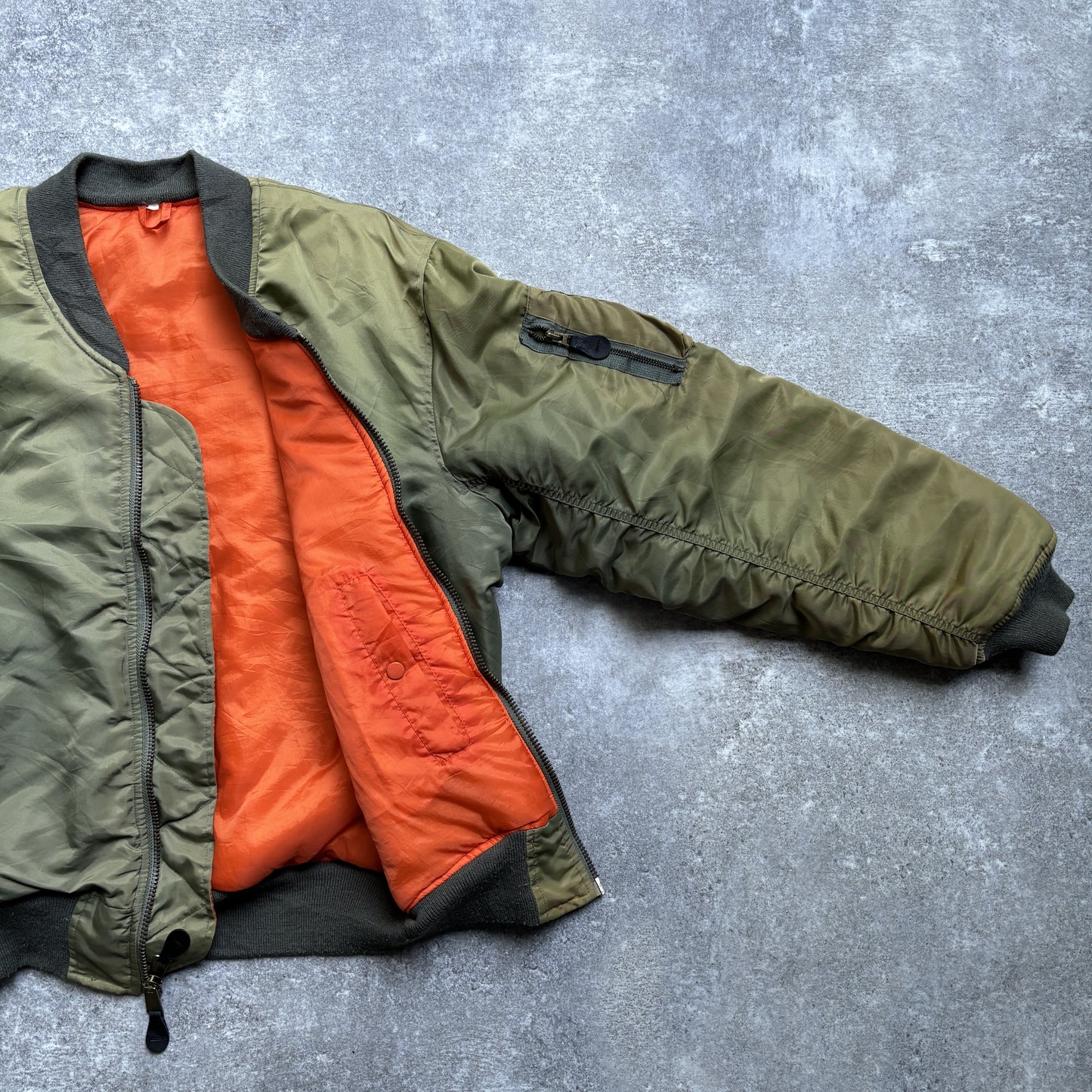 【1980's】Vintage USAF Military Alpha Fright Jacket