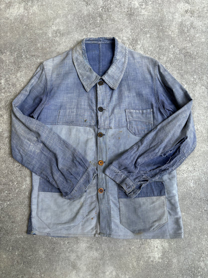 [~1950's] Vintage French Cotton Linen Work Jacket "Vulcain"