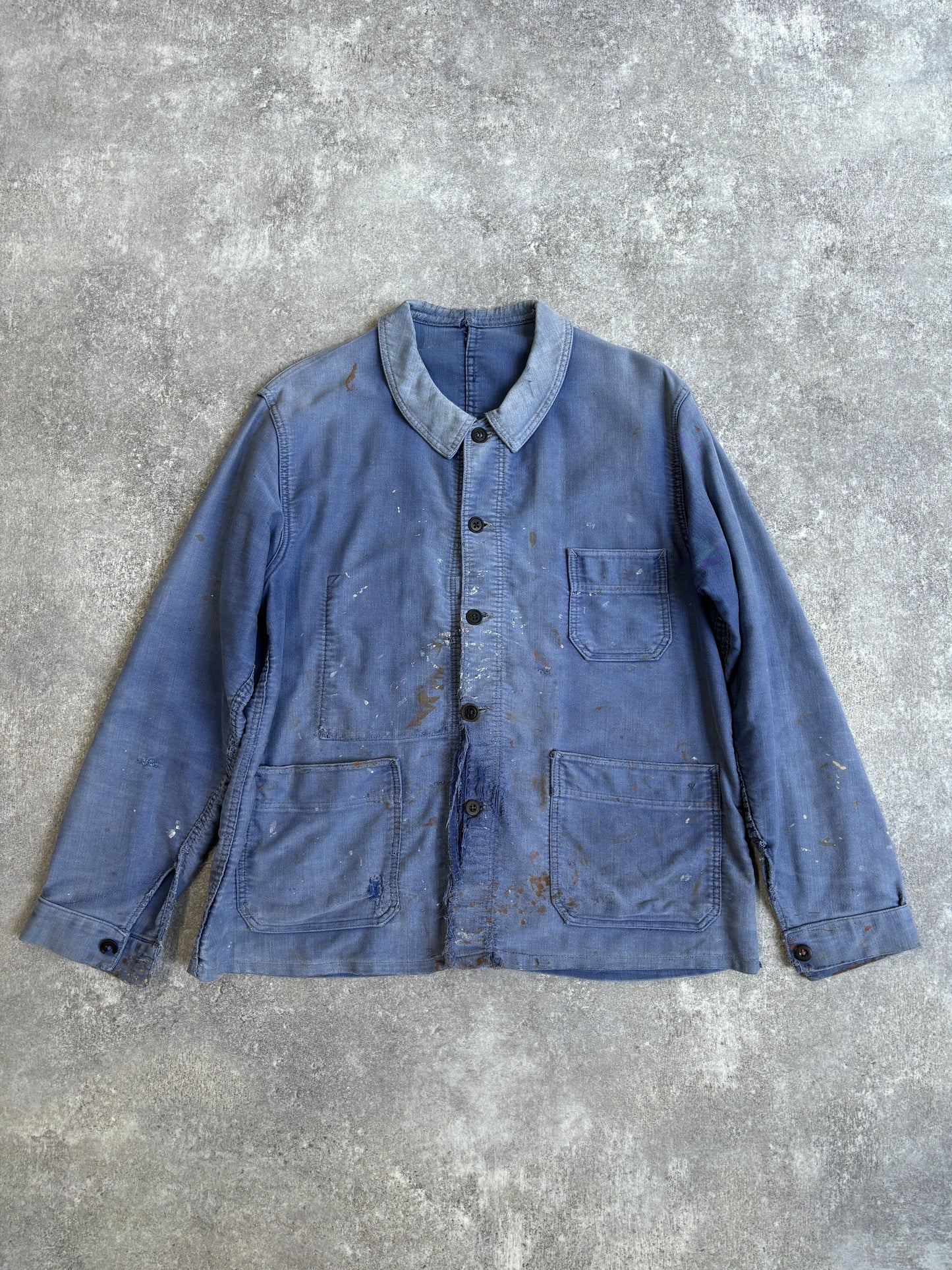 [~60's] French Vintage Moleskin Work Jacket "Le CABLE"