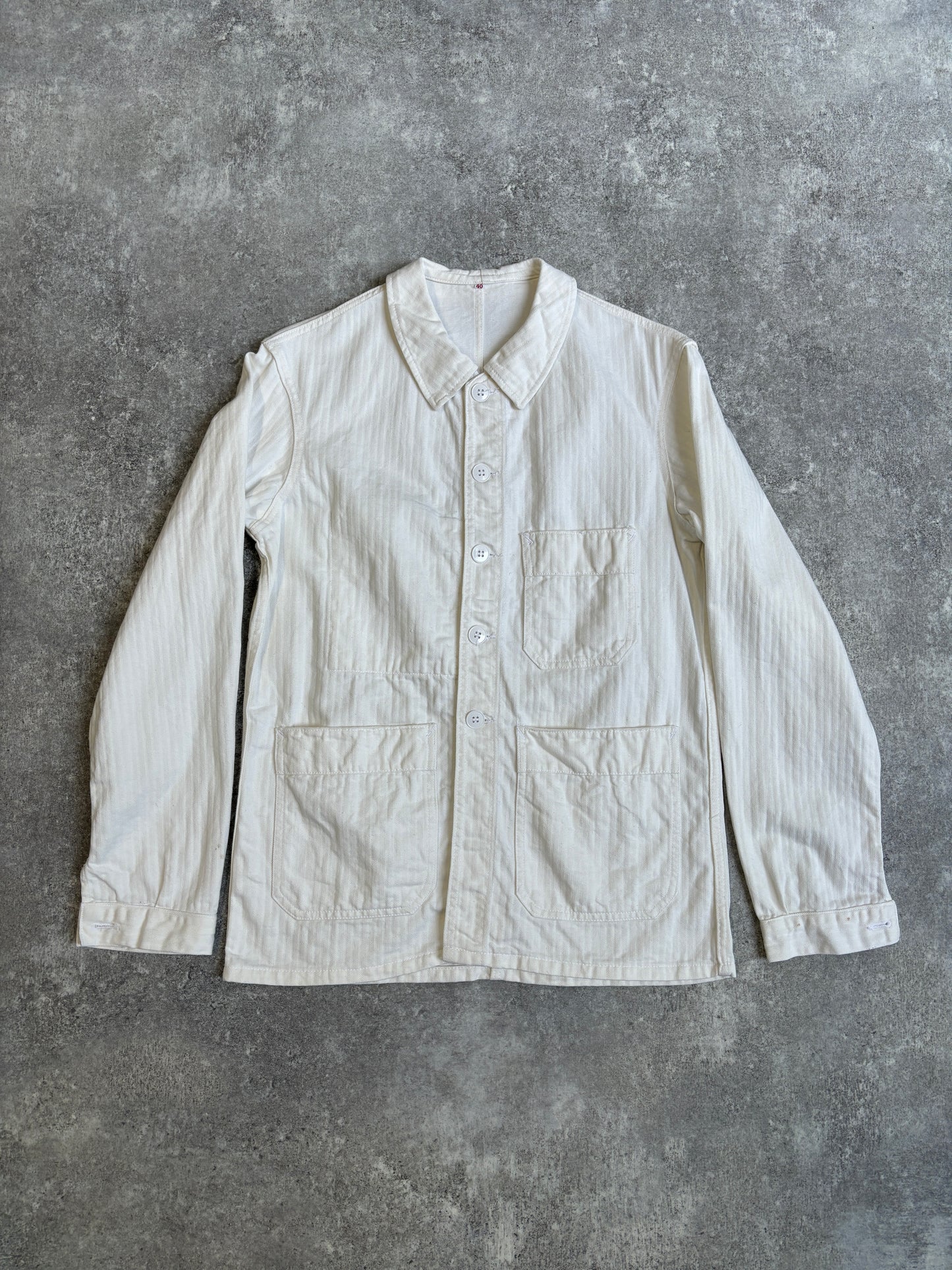 [~60's] French Vintage HBT Work Jacket 『Adolphe Lafont』