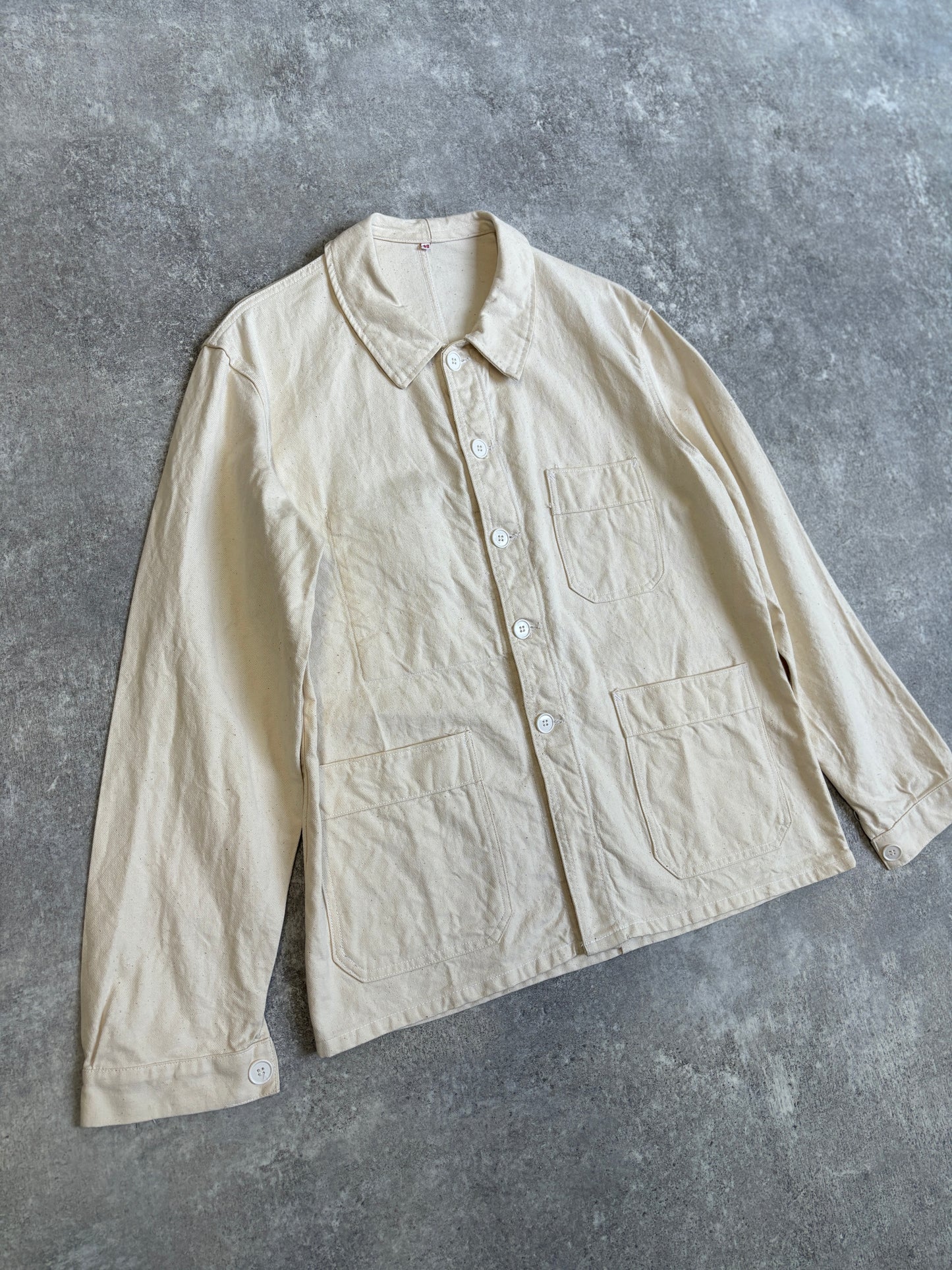 [~60's] French Vintage HBT Work Jacket 『Adolphe Lafont』