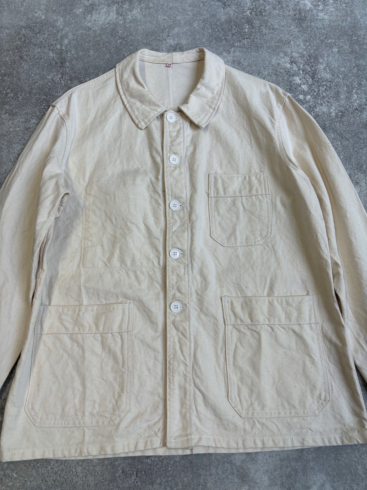 [~60's] French Vintage HBT Work Jacket 『Adolphe Lafont』