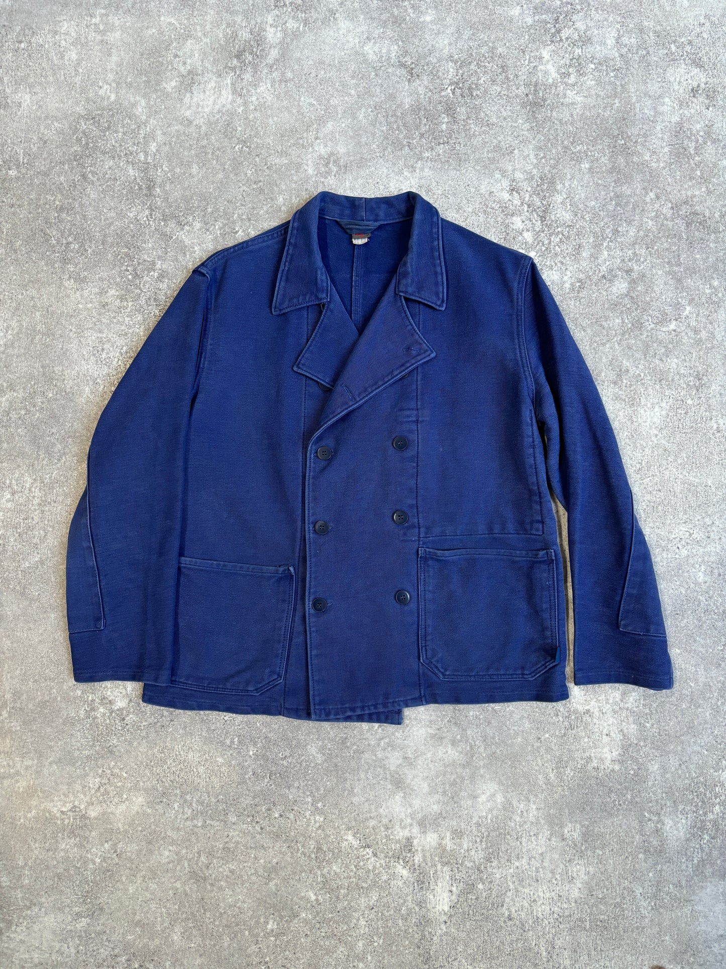 [~80's] French Vintage Double Breasted Work Jacket