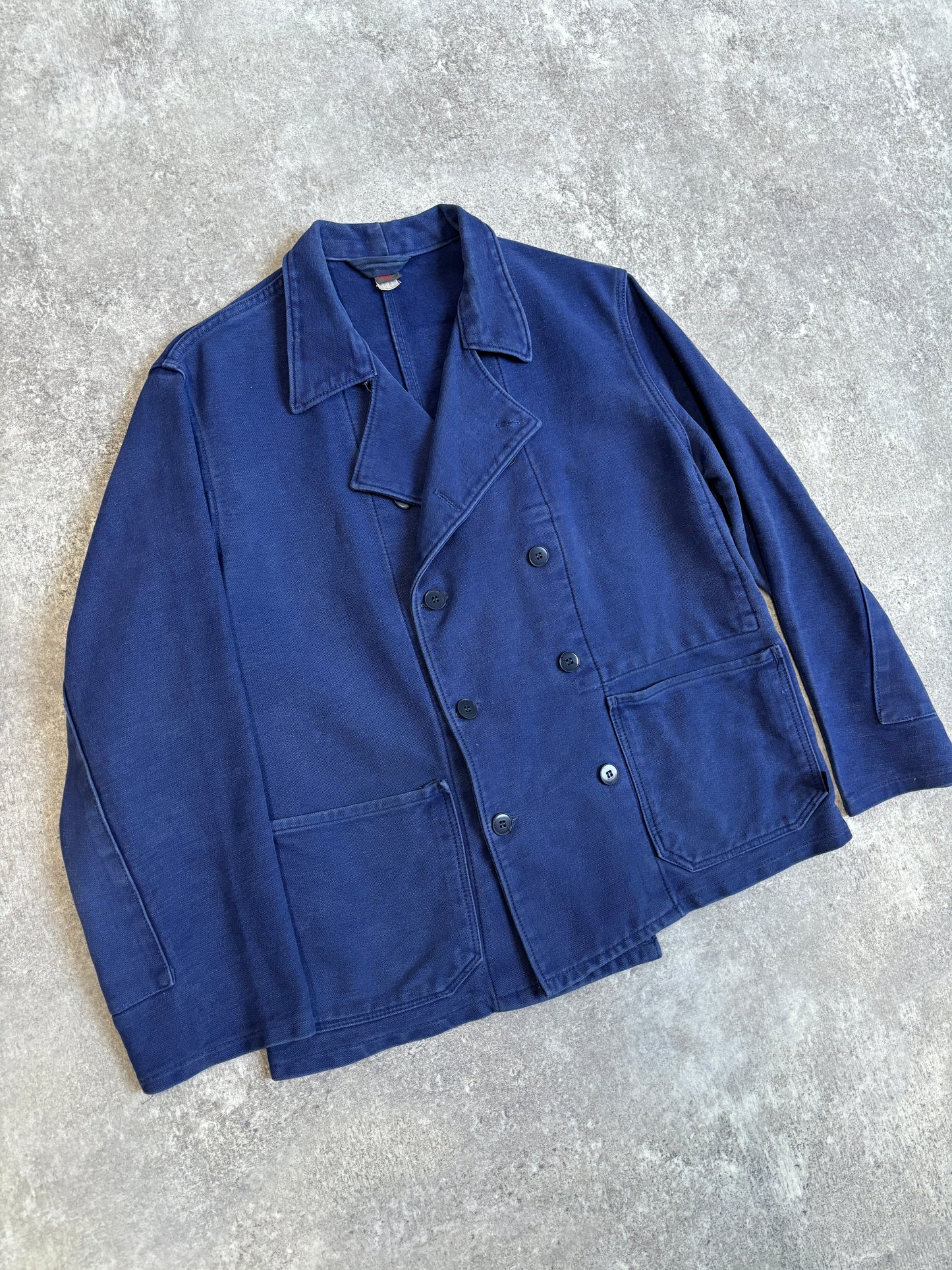 [~80's] French Vintage Double Breasted Work Jacket