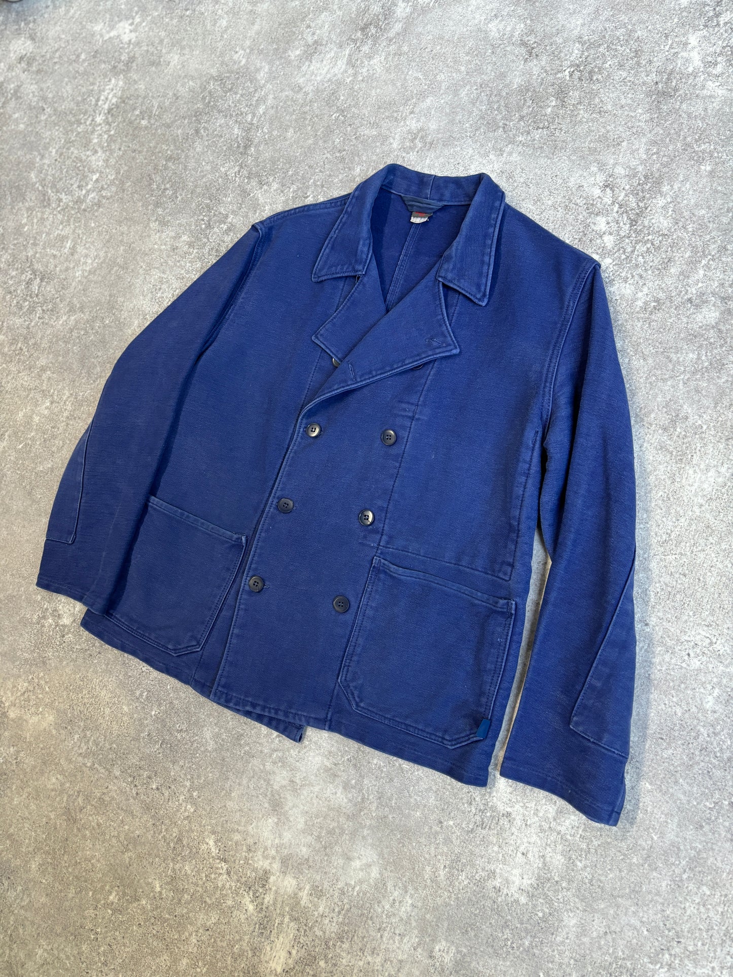 [~80's] French Vintage Double Breasted Work Jacket