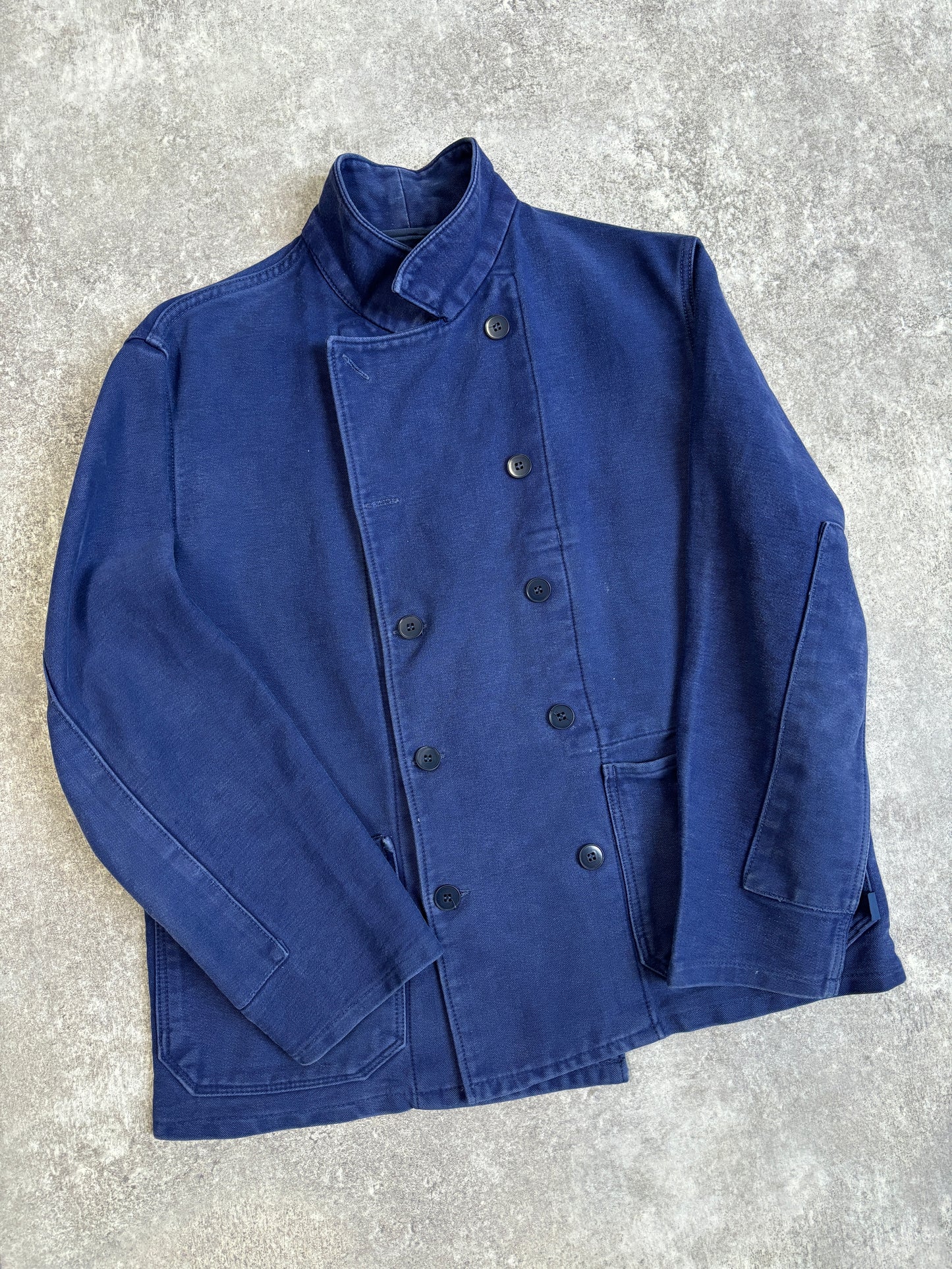 [~80's] French Vintage Double Breasted Work Jacket