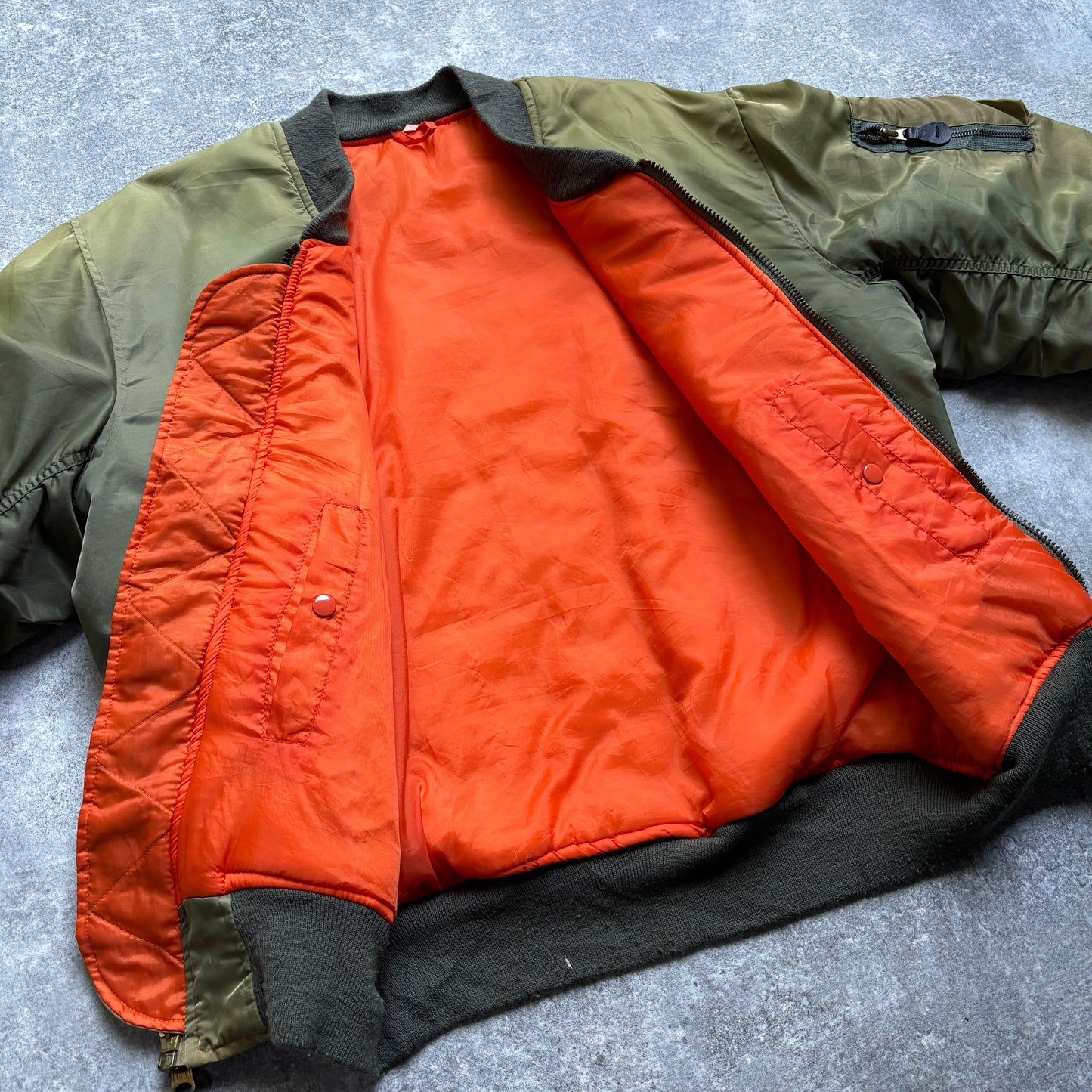 【1980's】Vintage USAF Military Alpha Fright Jacket