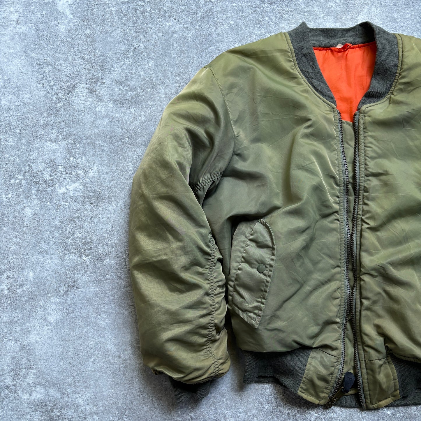 【1980's】Vintage USAF Military Alpha Fright Jacket